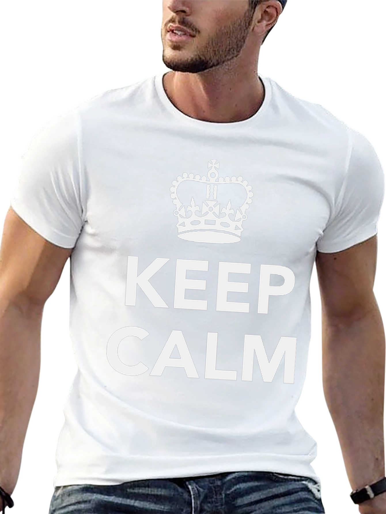 Keep Calm Graphic Tee - Stylish Comfort