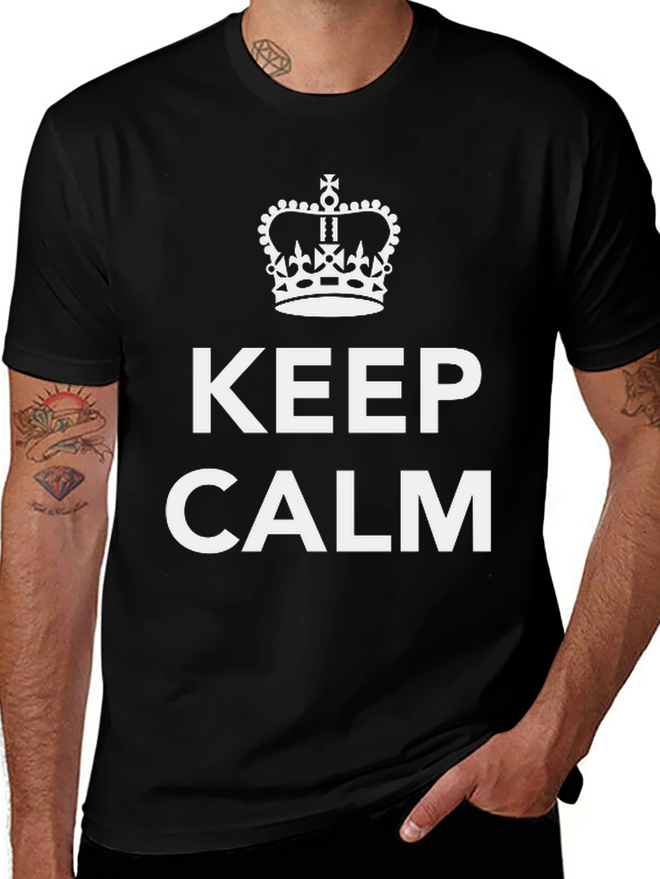 Keep Calm Graphic Tee - Stylish Comfort