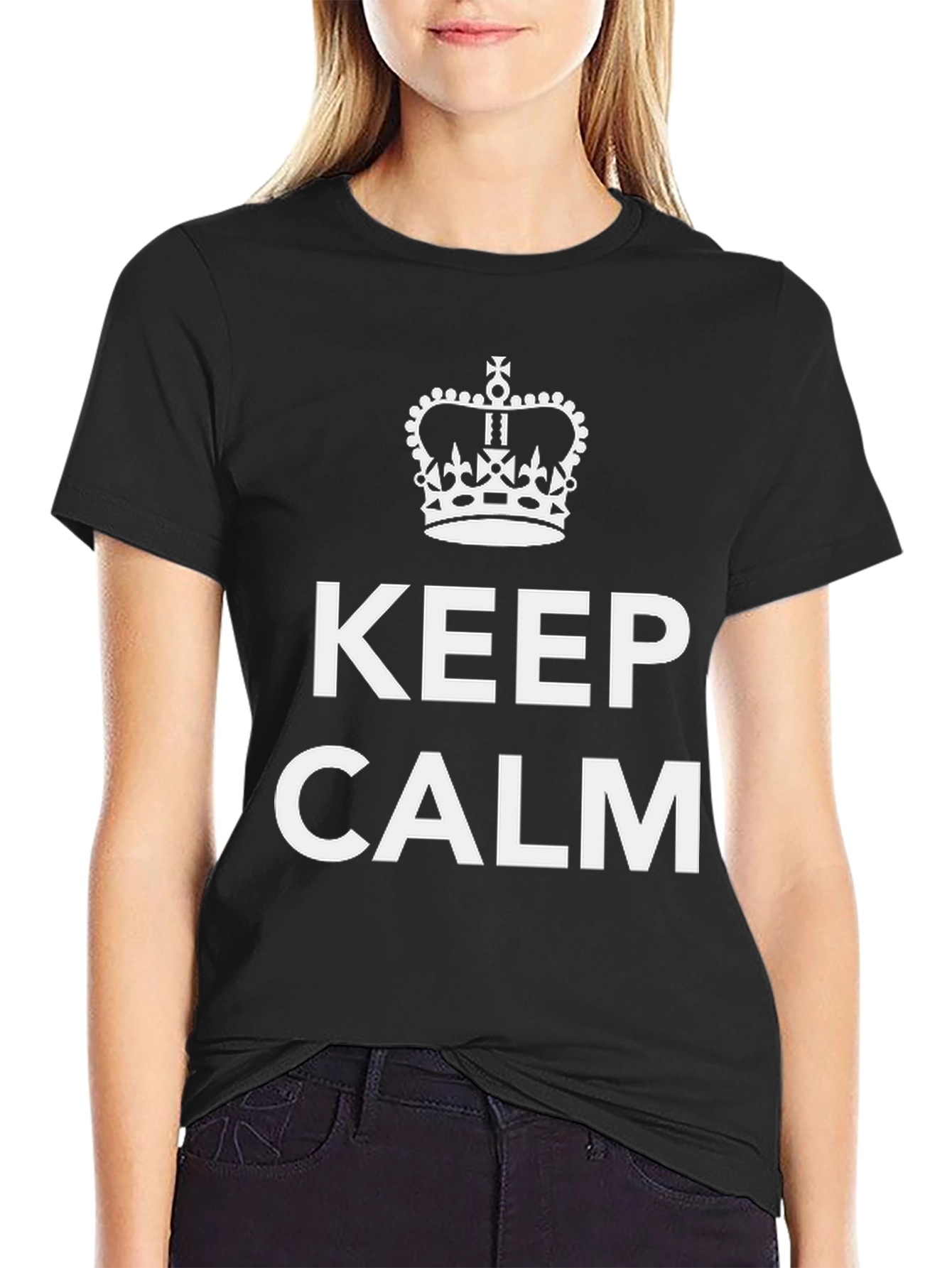 Keep Calm Graphic Tee - Stylish Comfort