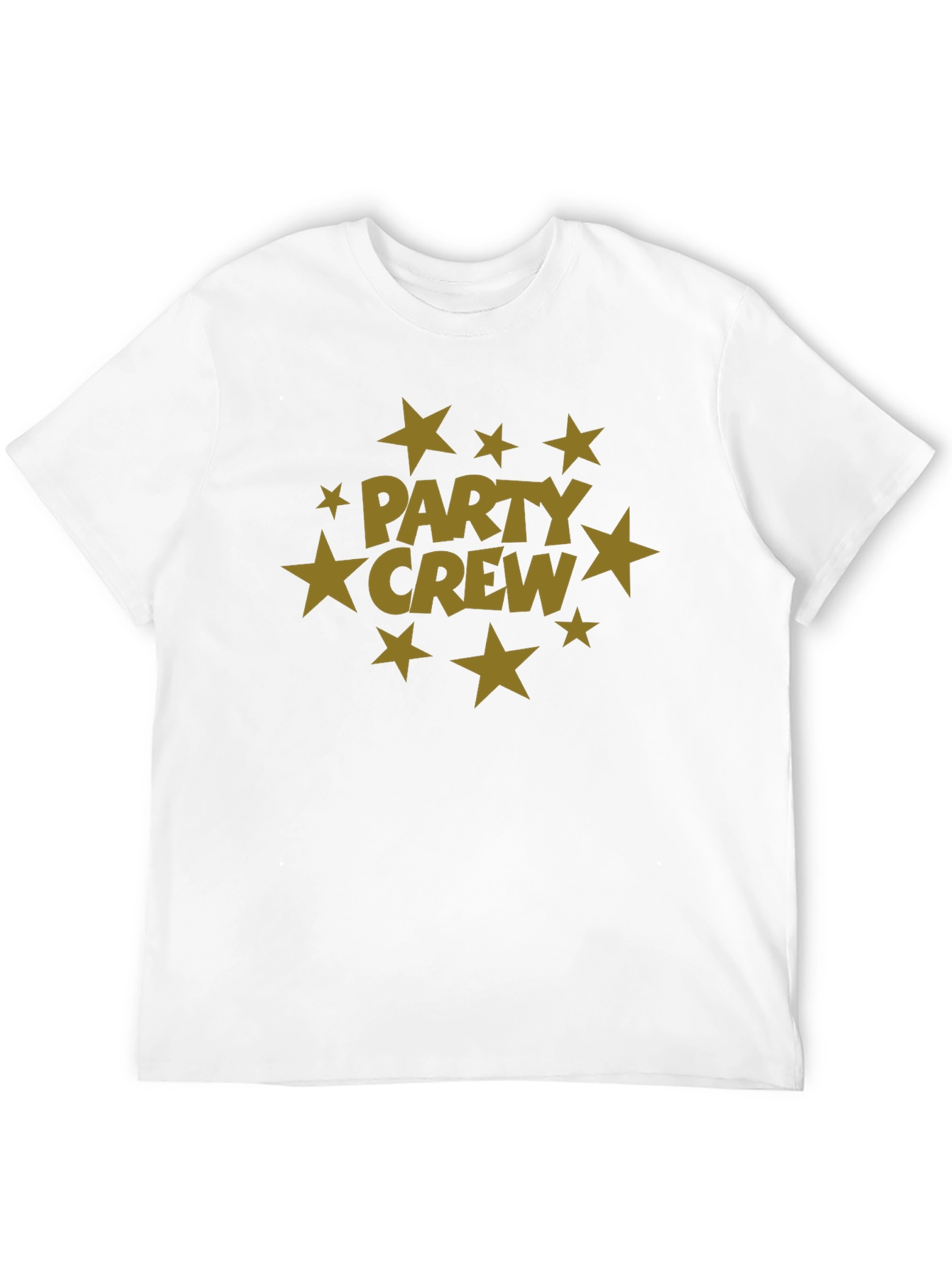 Party Crew Black T-Shirt with Star Graphic