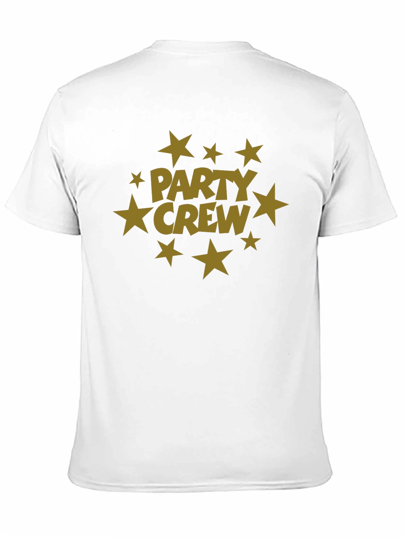 Party Crew Black T-Shirt with Star Graphic
