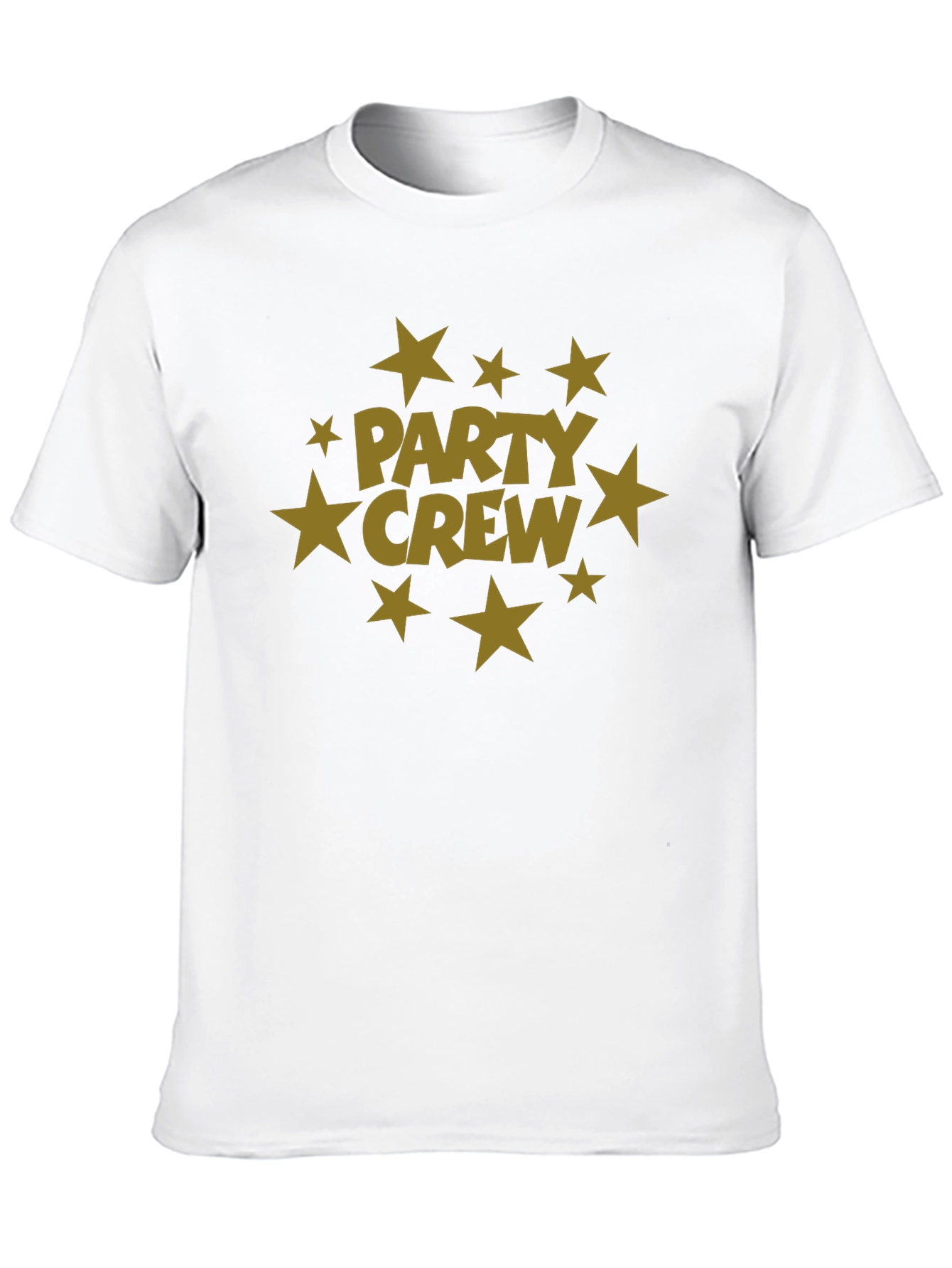 Party Crew Black T-Shirt with Star Graphic