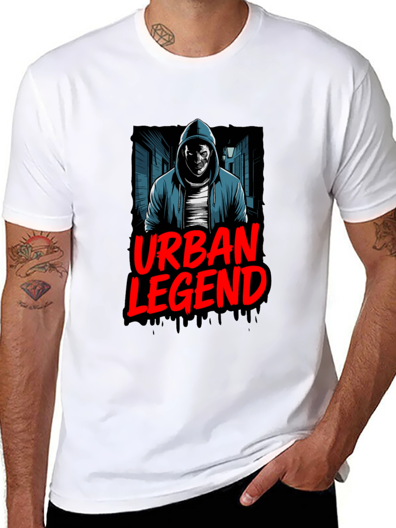 Urban Legend Graphic Black T-Shirt