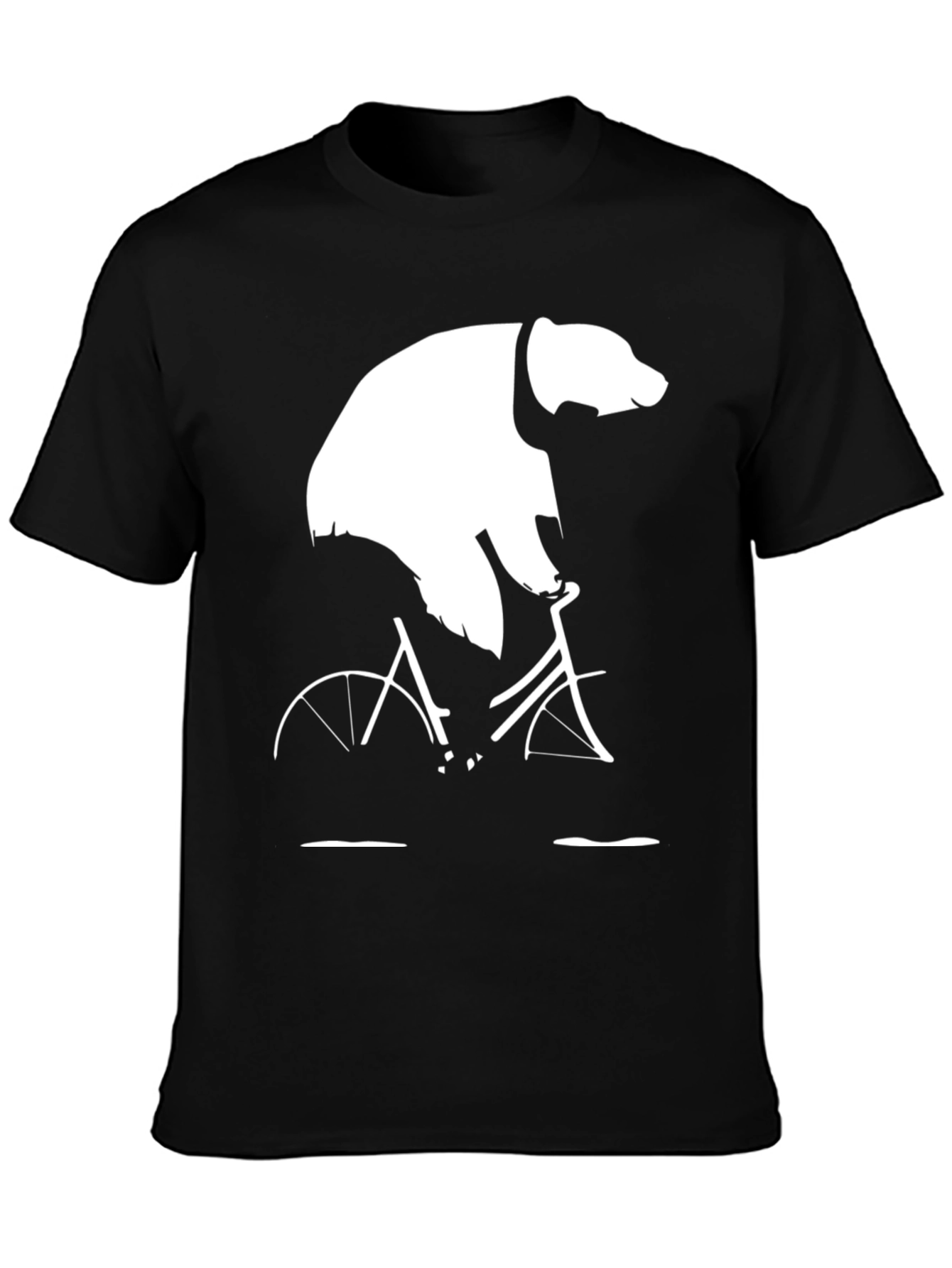 Bear on Bike Graphic Tee - Cool Mens T-Shirt