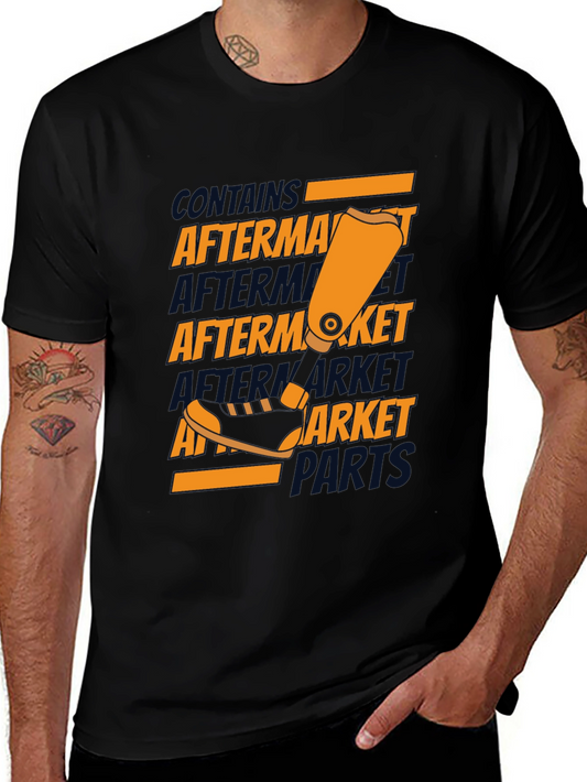 Aftermarket Parts T-Shirt - Black Cotton Graphic Tee