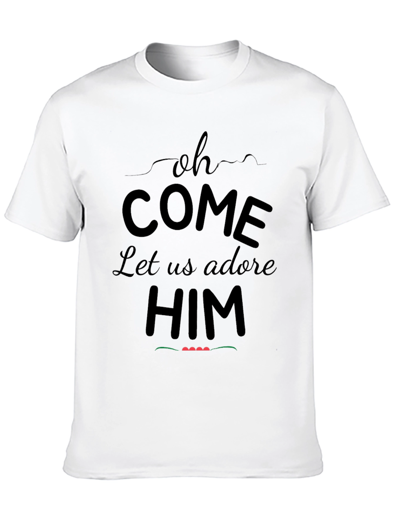 Oh Come Let Us Adore Him Christmas T-Shirt