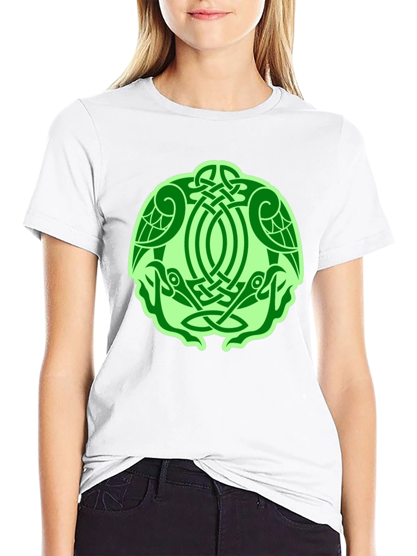 Celtic Raven Knot T-Shirt - Black