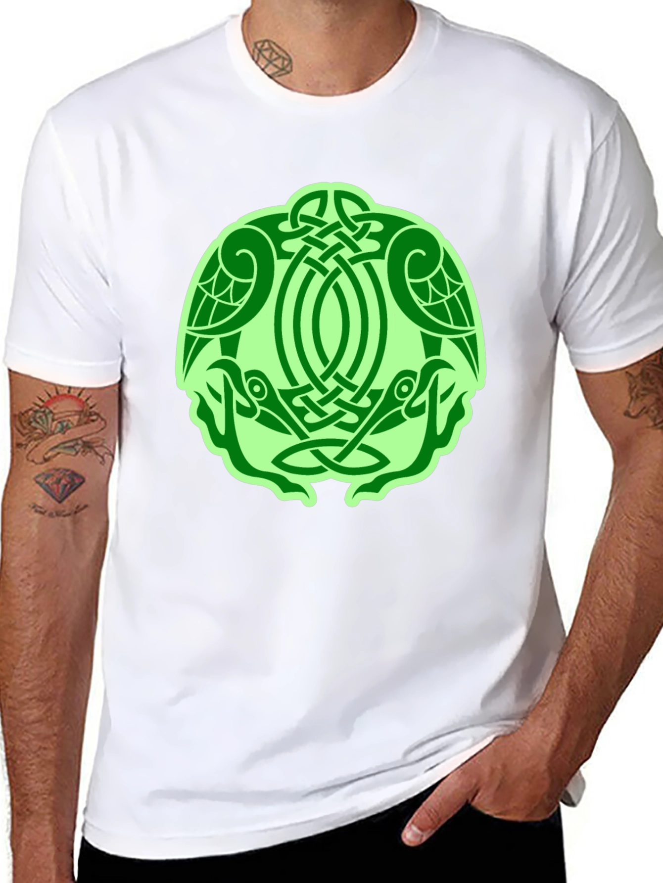 Celtic Raven Knot T-Shirt - Black