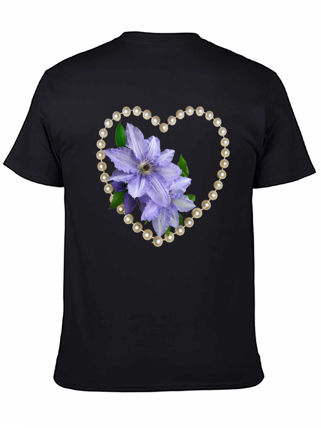 Floral Heart Pearl Tee