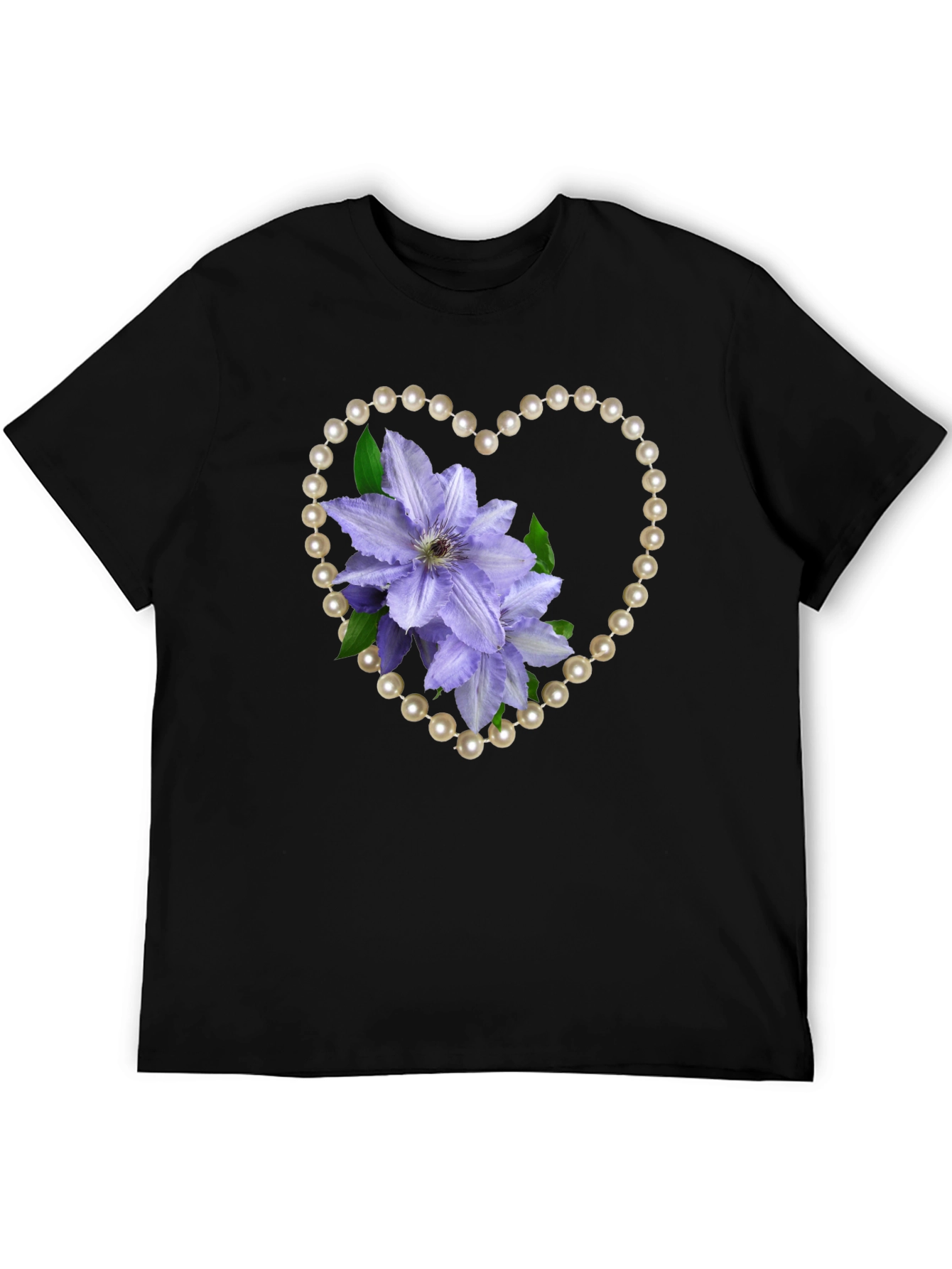 Floral Heart Pearl Tee