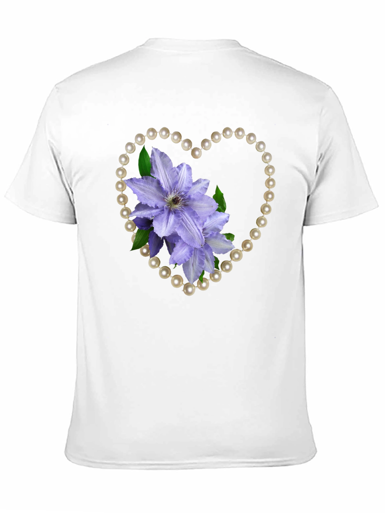 Floral Heart Pearl Tee