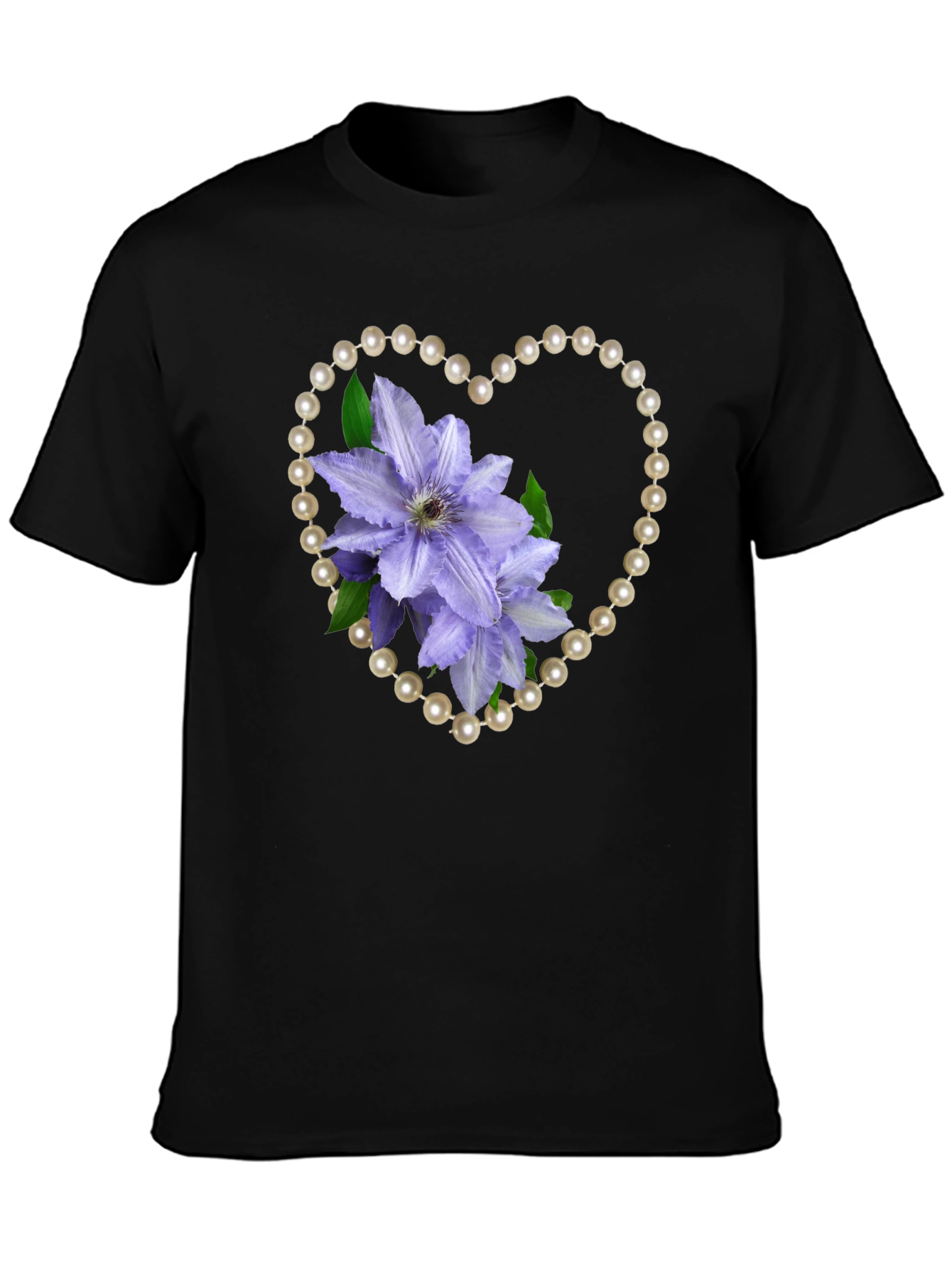 Floral Heart Pearl Tee