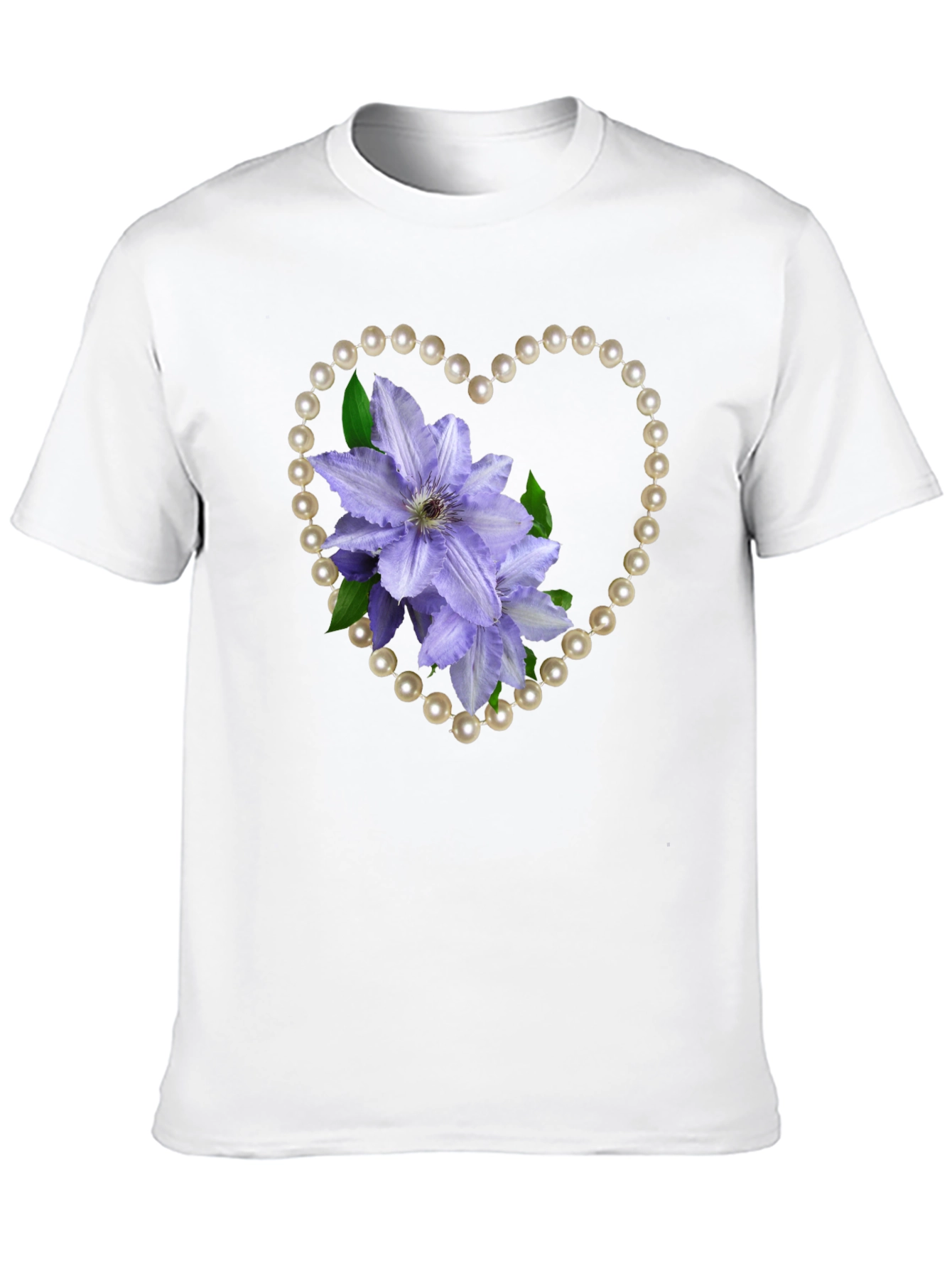 Floral Heart Pearl Tee