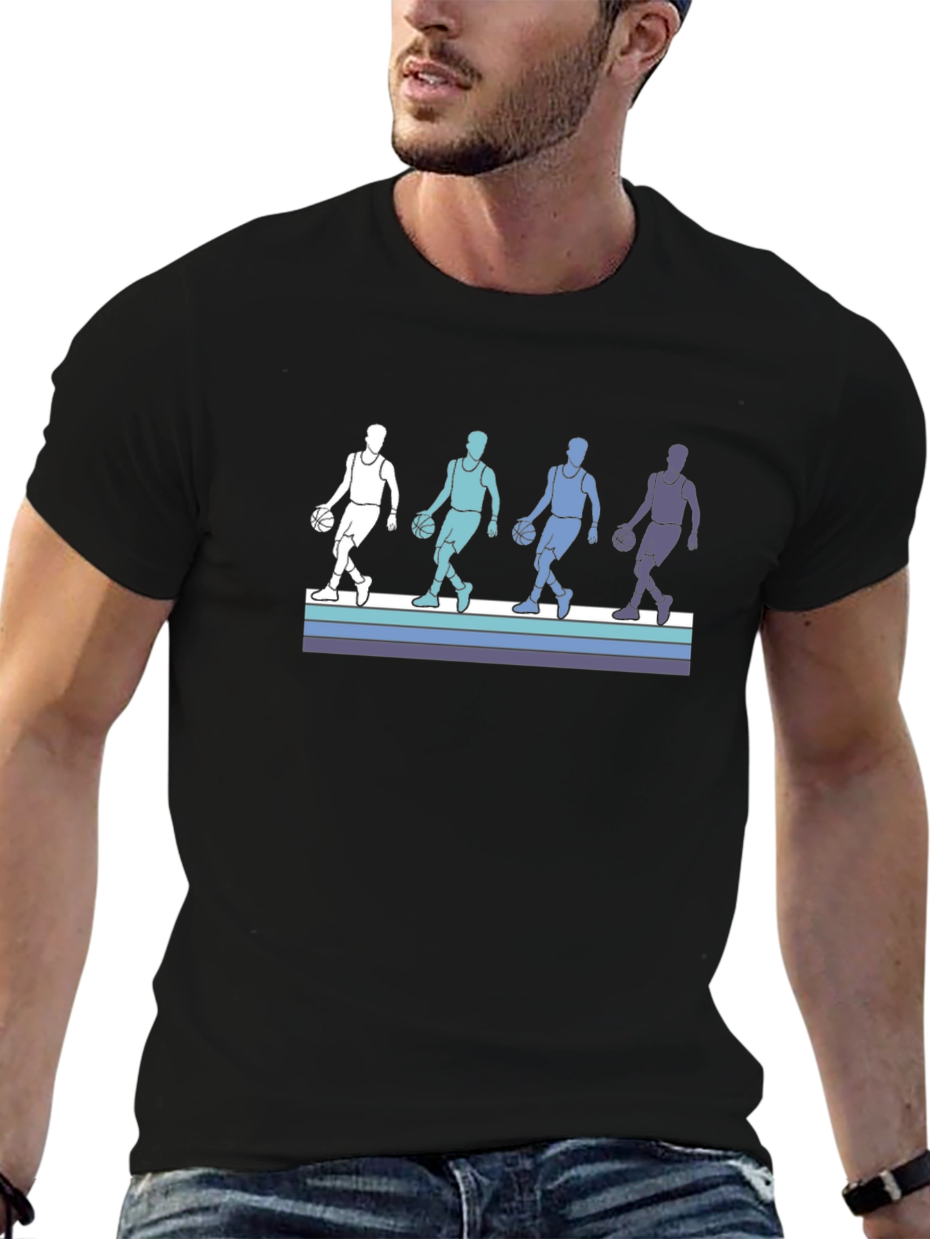 Basketball Player Retro T-Shirt