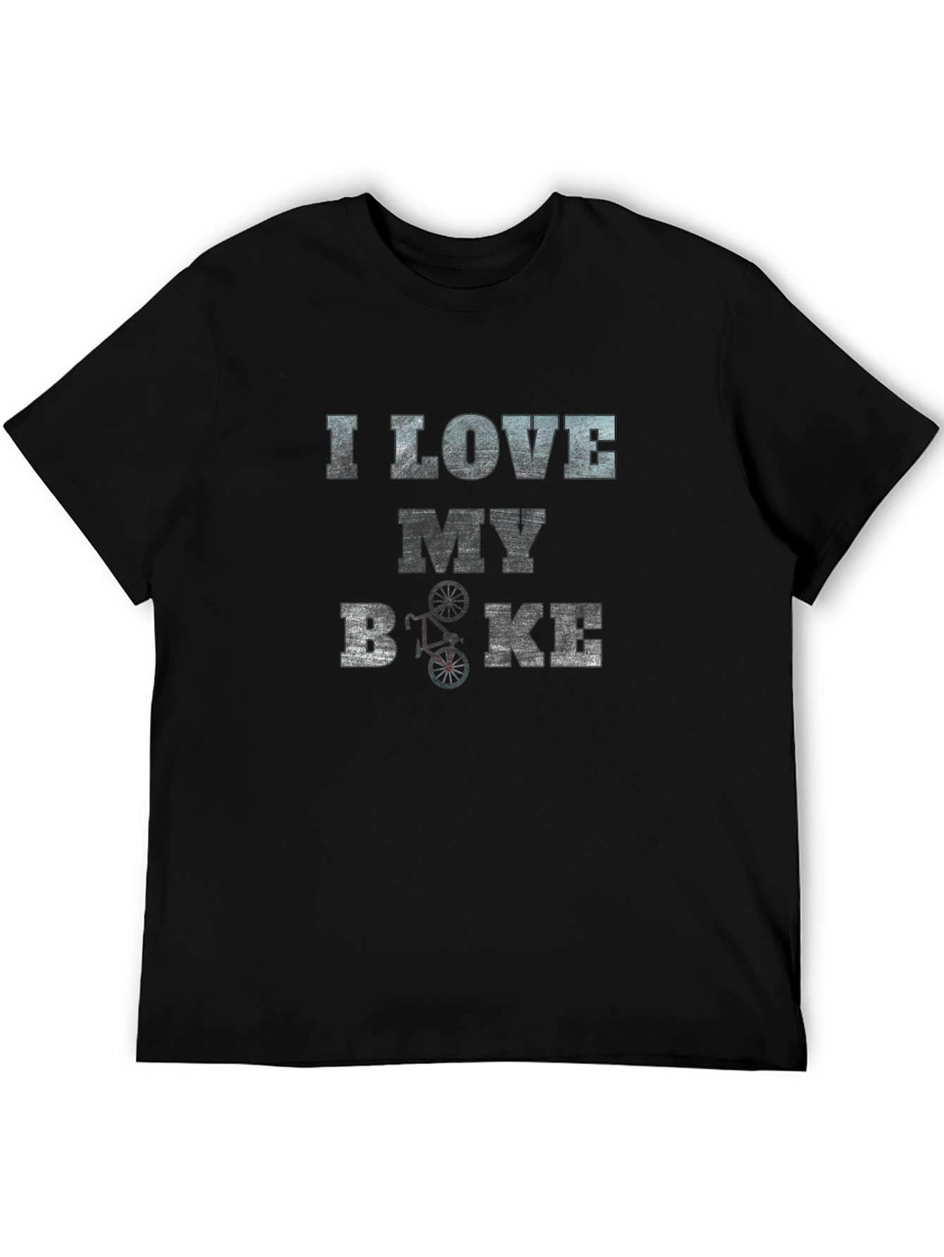 I Love My Bike Black T-Shirt