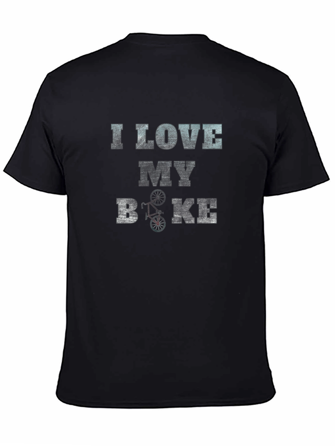 I Love My Bike Black T-Shirt