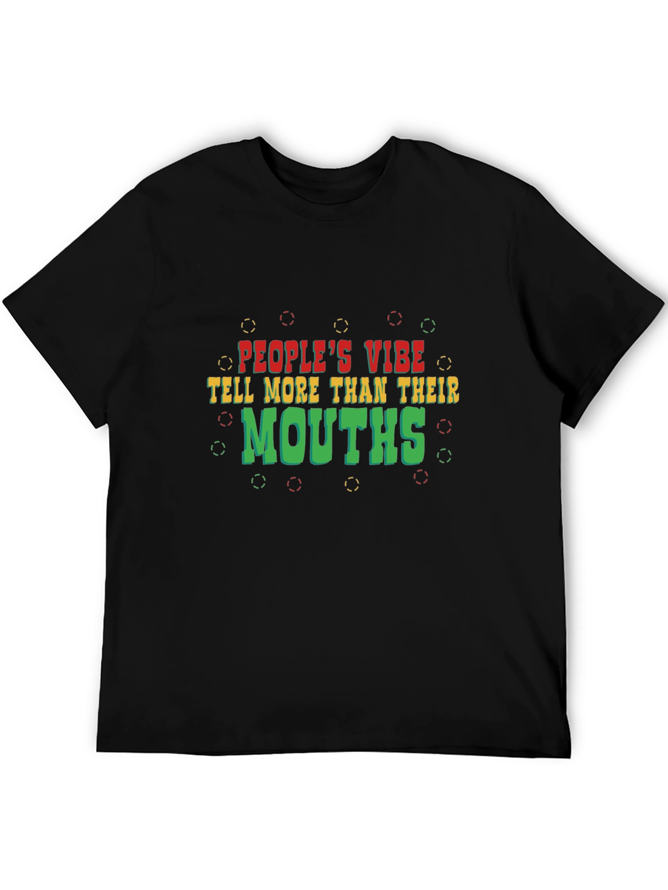 Peoples Vibe Graphic T-Shirt - Black Cotton Tee