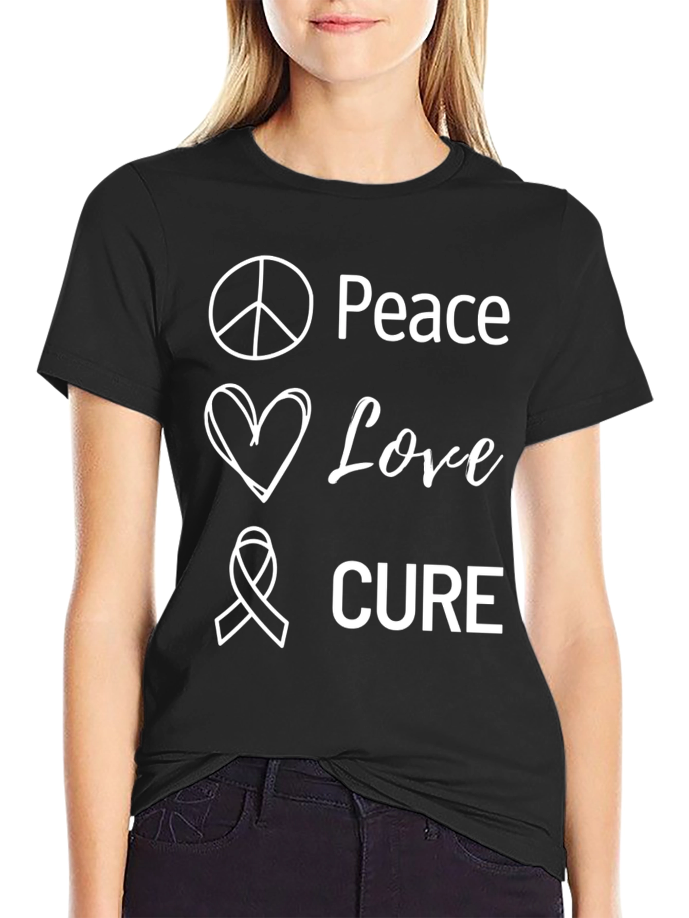 Peace Love Cure T-Shirt