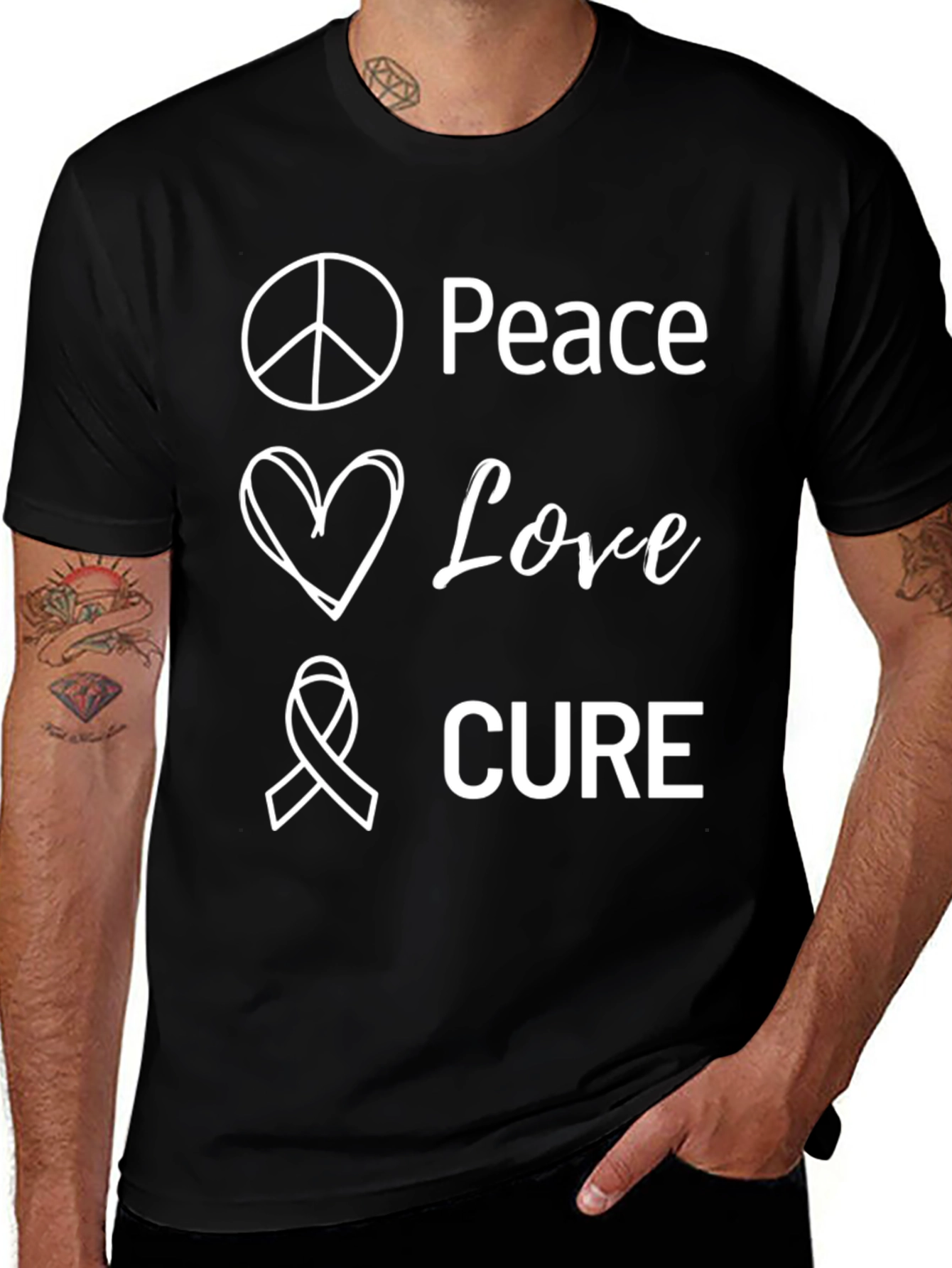Peace Love Cure T-Shirt