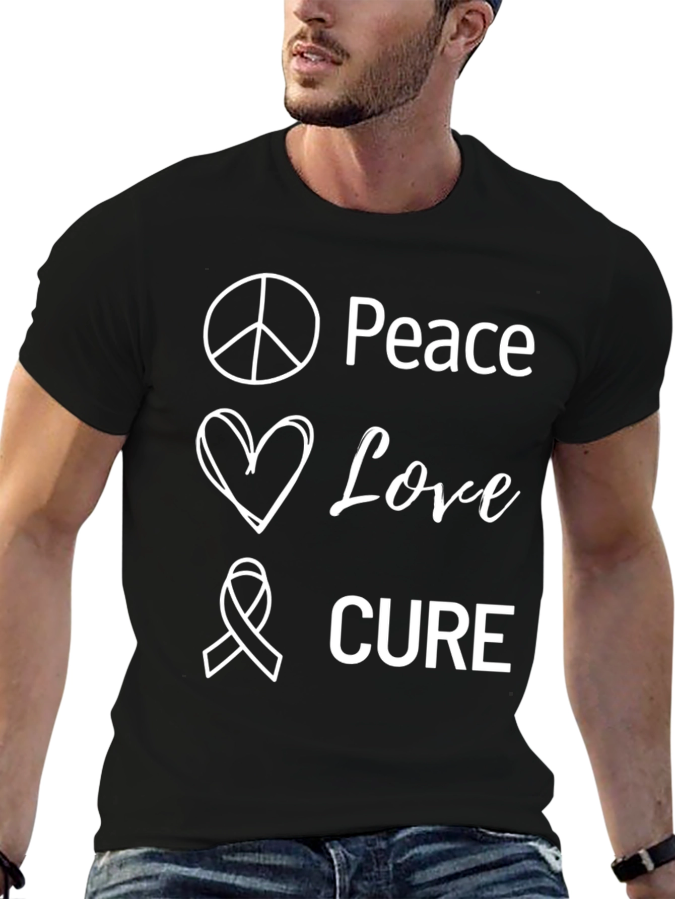 Peace Love Cure T-Shirt
