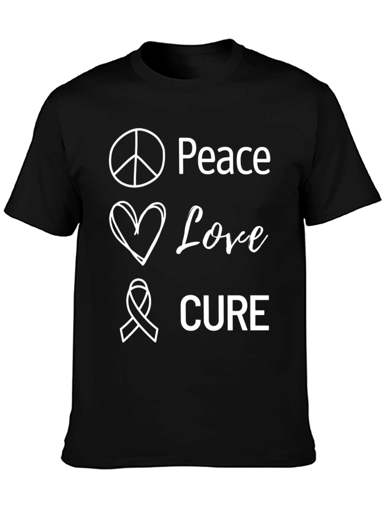 Peace Love Cure T-Shirt
