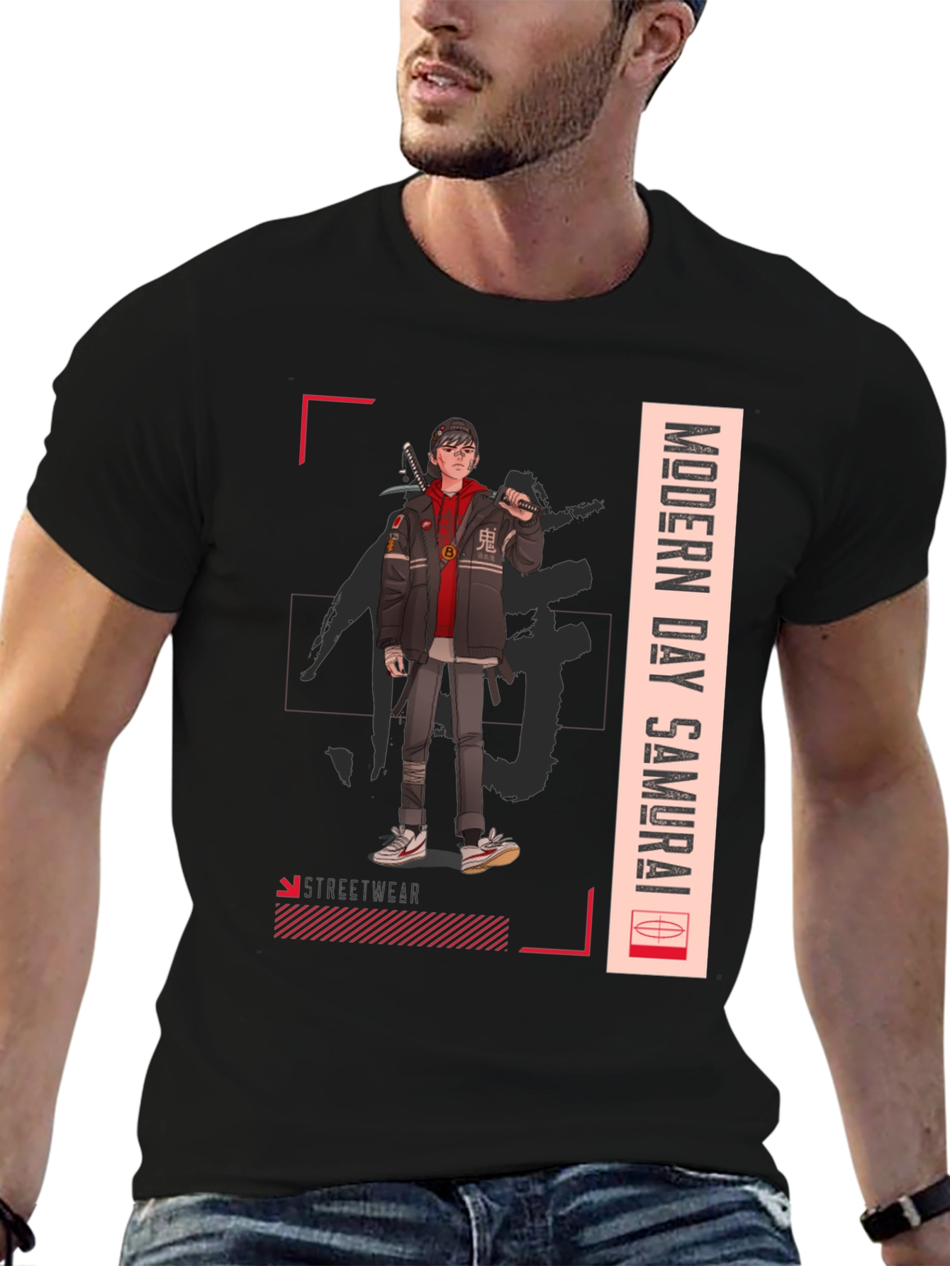 Modern Day Samurai Graphic T-Shirt
