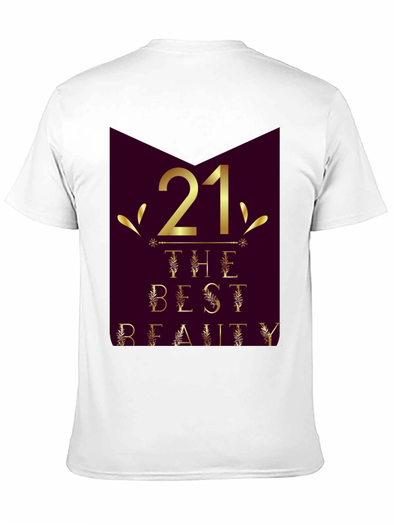 21st Birthday Beauty Graphic Tee - Stylish Celebration Shirt