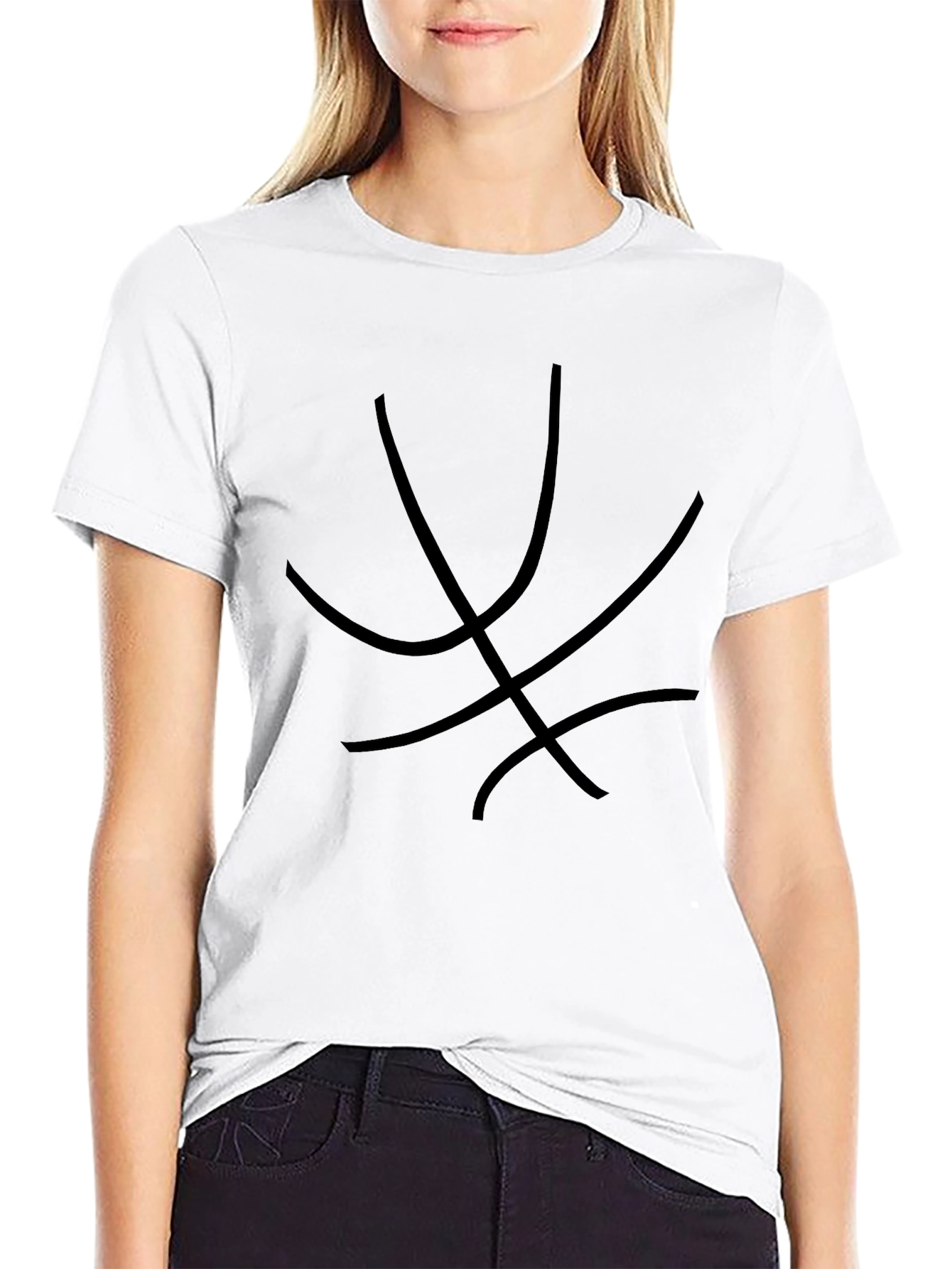 Basketball Graphic Black Tee