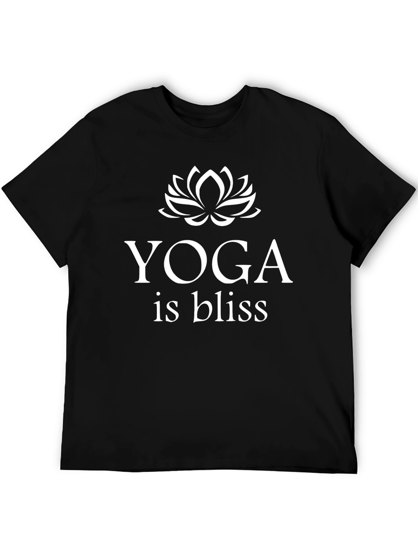 Yoga is Bliss Graphic Tee - Black
