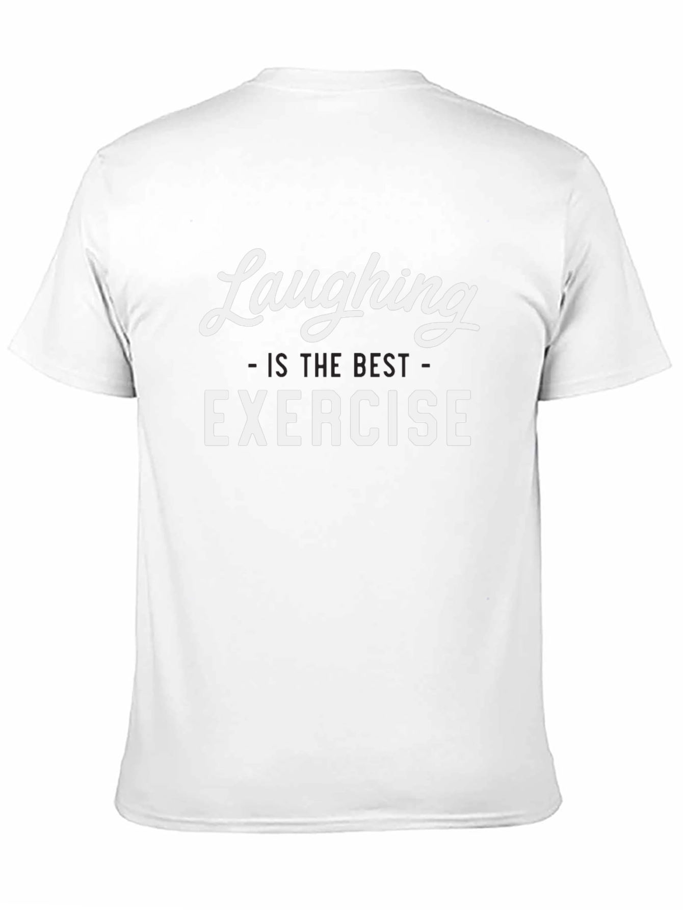 Laughing Exercise Black Graphic Tee