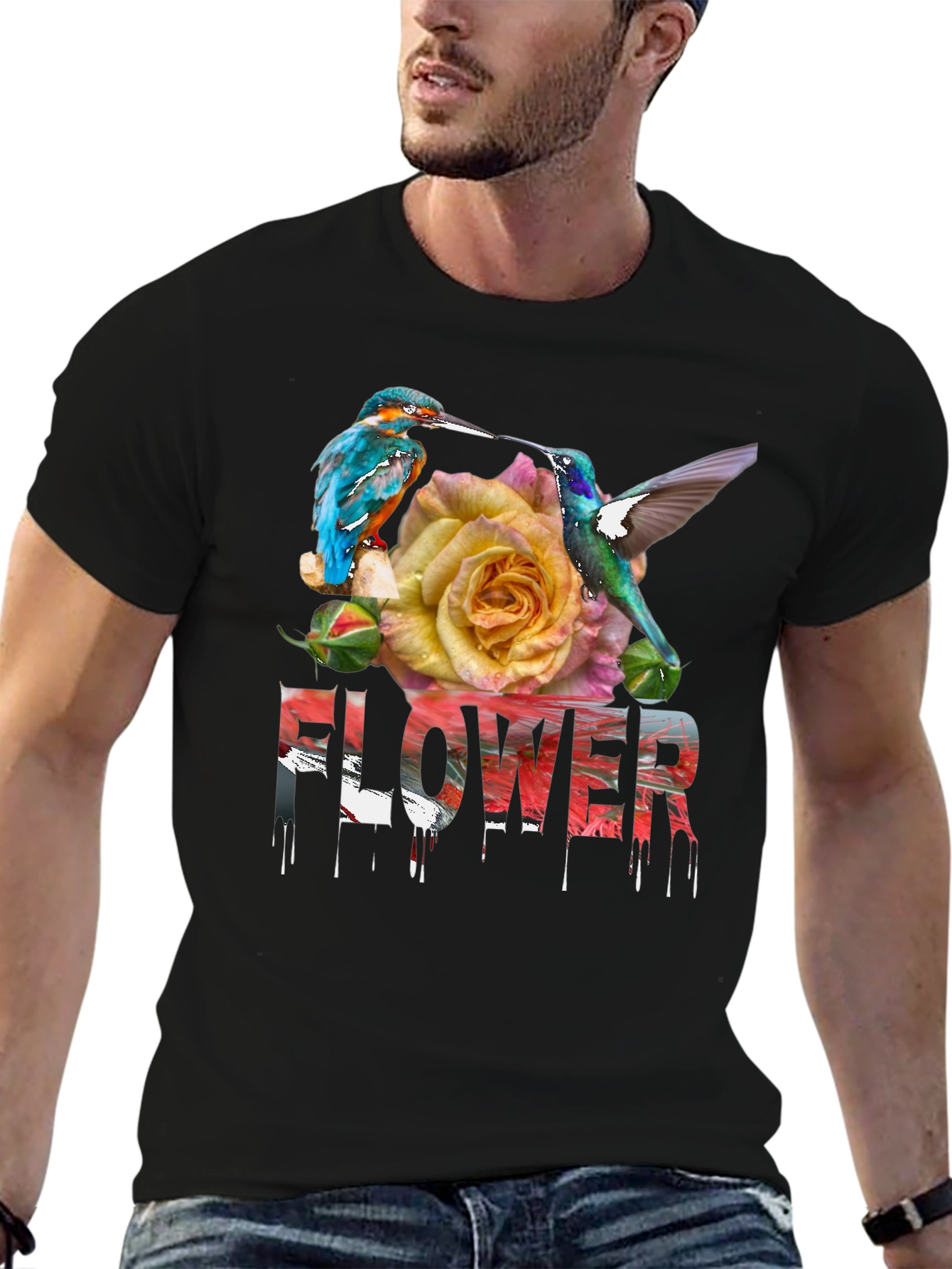 Floral Bird T-Shirt