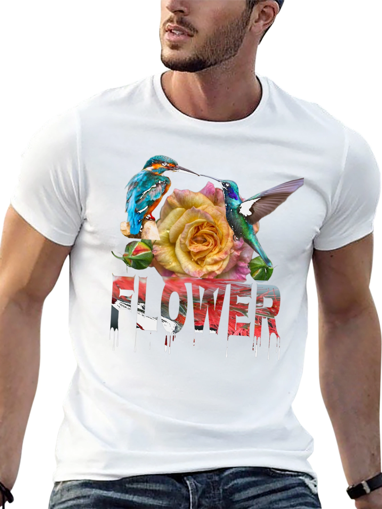 Floral Bird T-Shirt