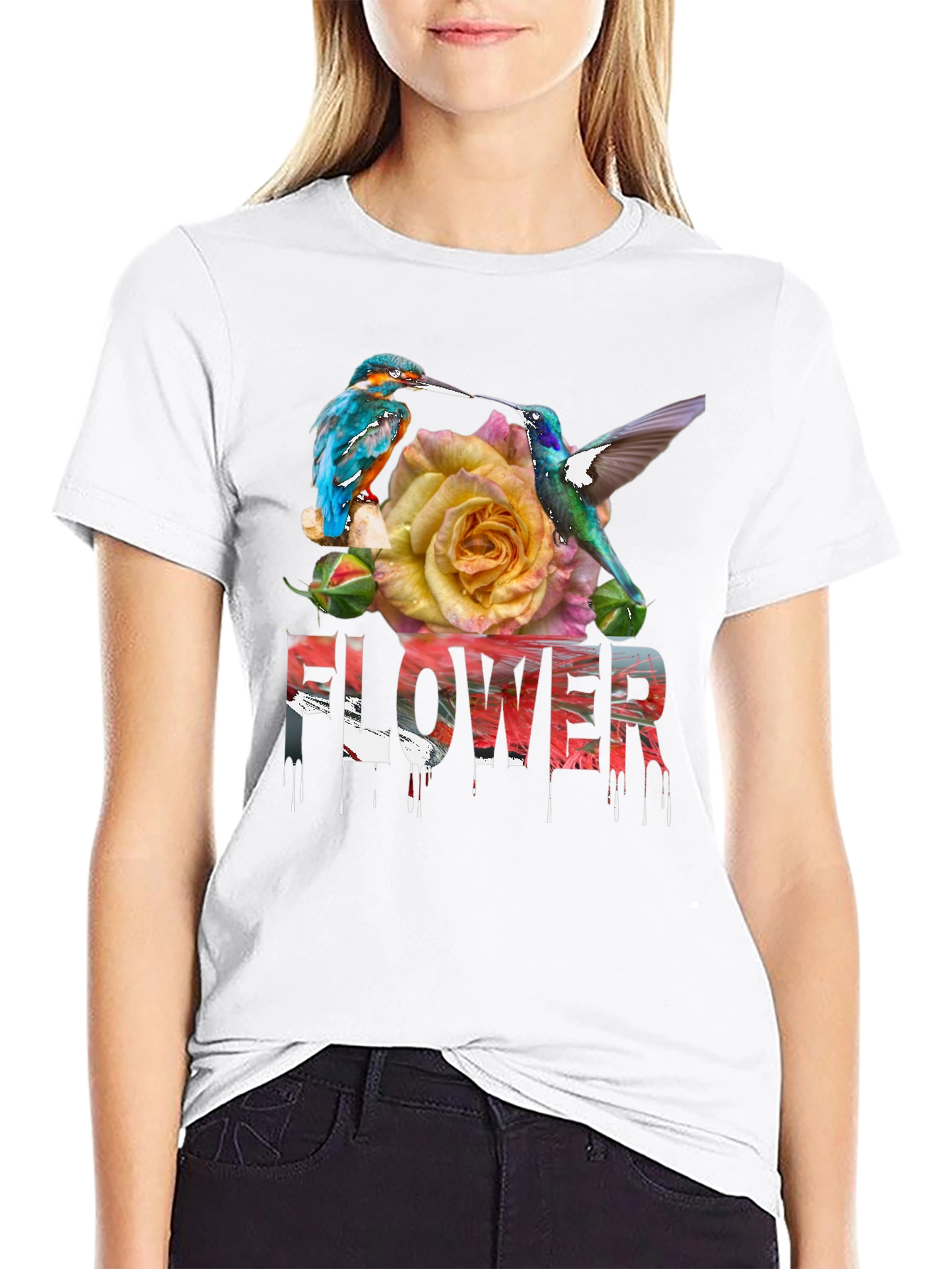 Floral Bird T-Shirt
