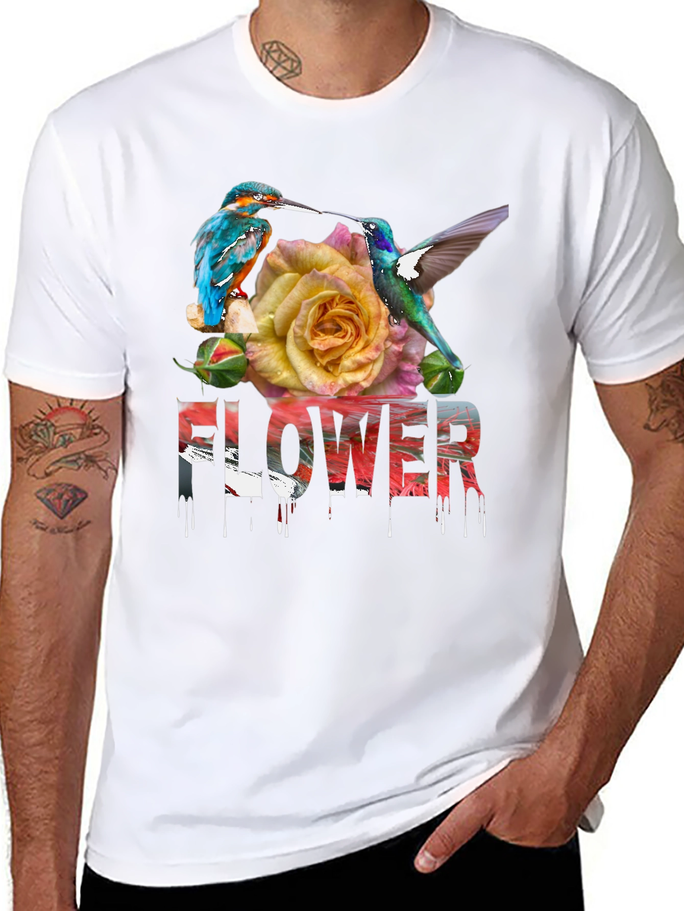 Floral Bird T-Shirt