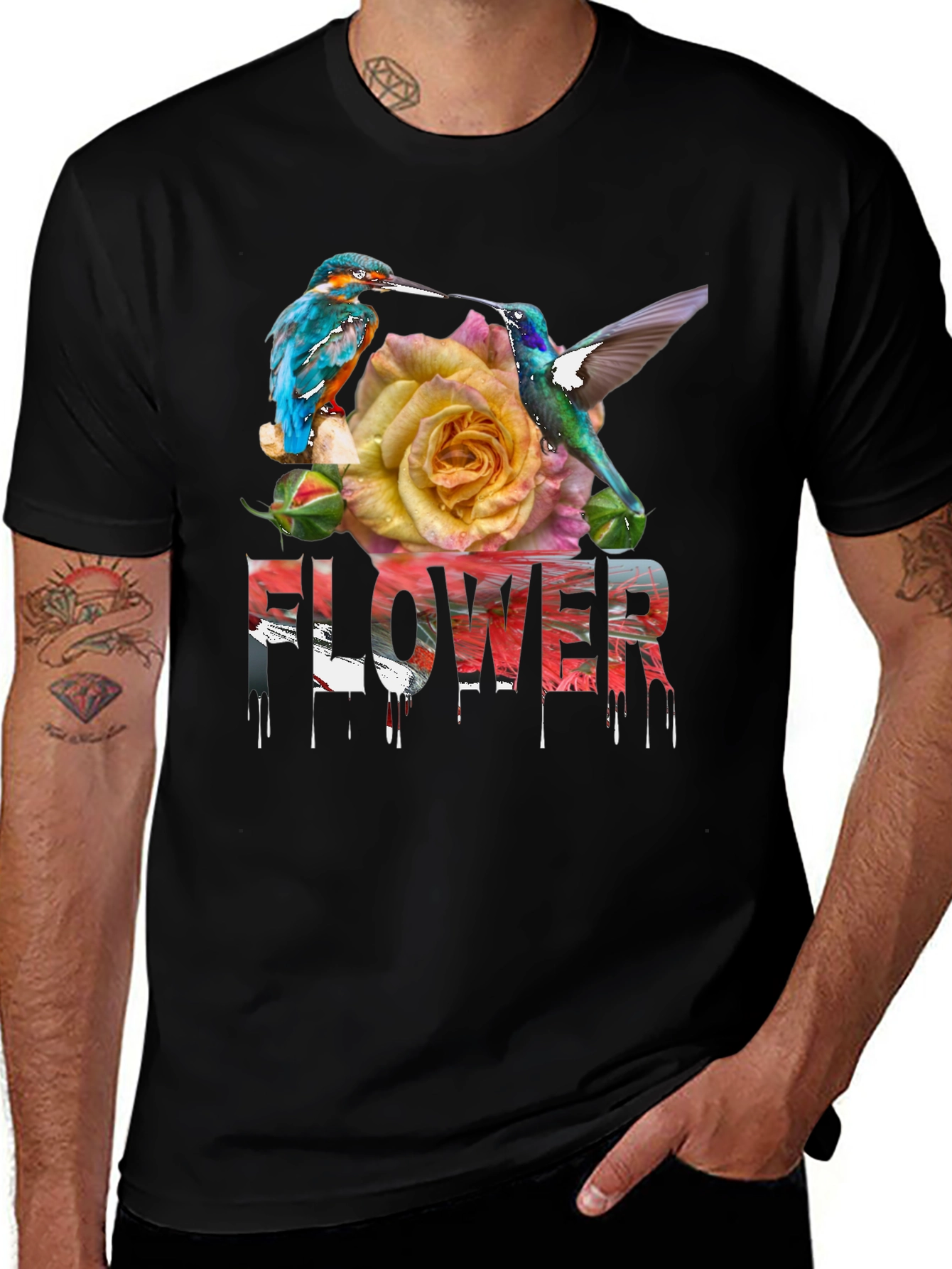 Floral Bird T-Shirt