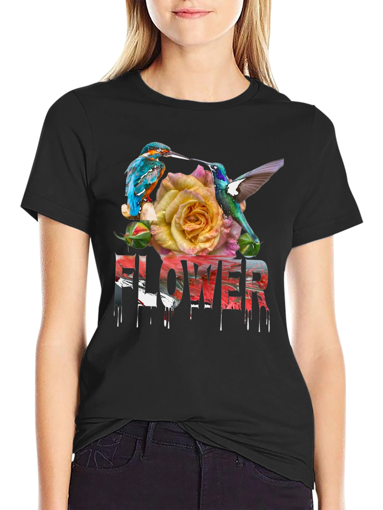 Floral Bird T-Shirt