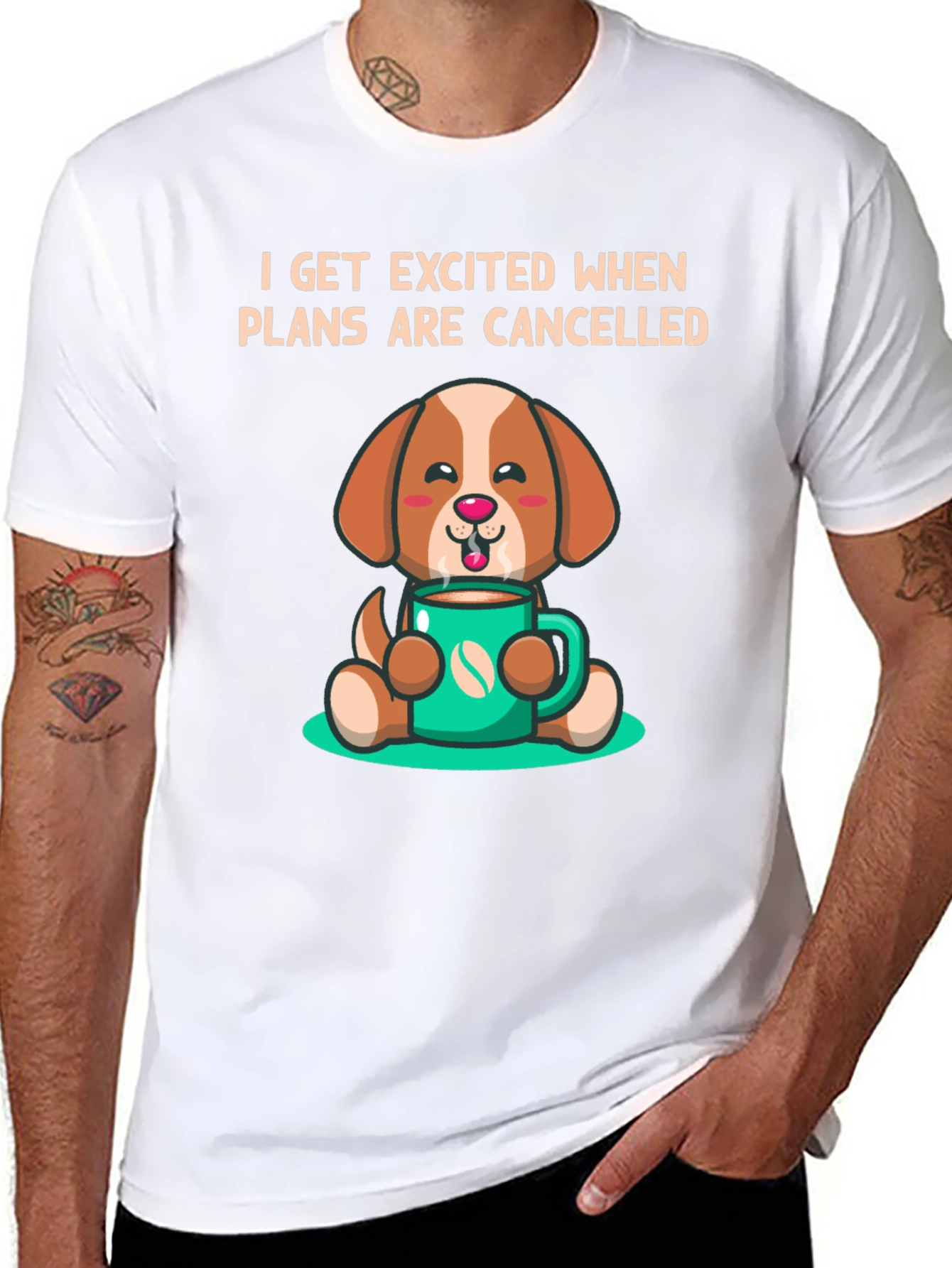 Funny Dog Coffee Lover T-Shirt