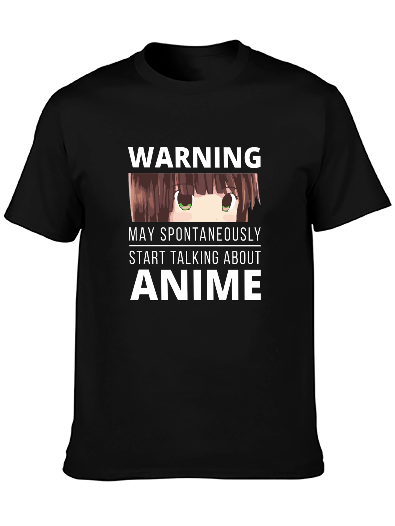 Anime Warning T-Shirt - Spontaneously Talks Anime!