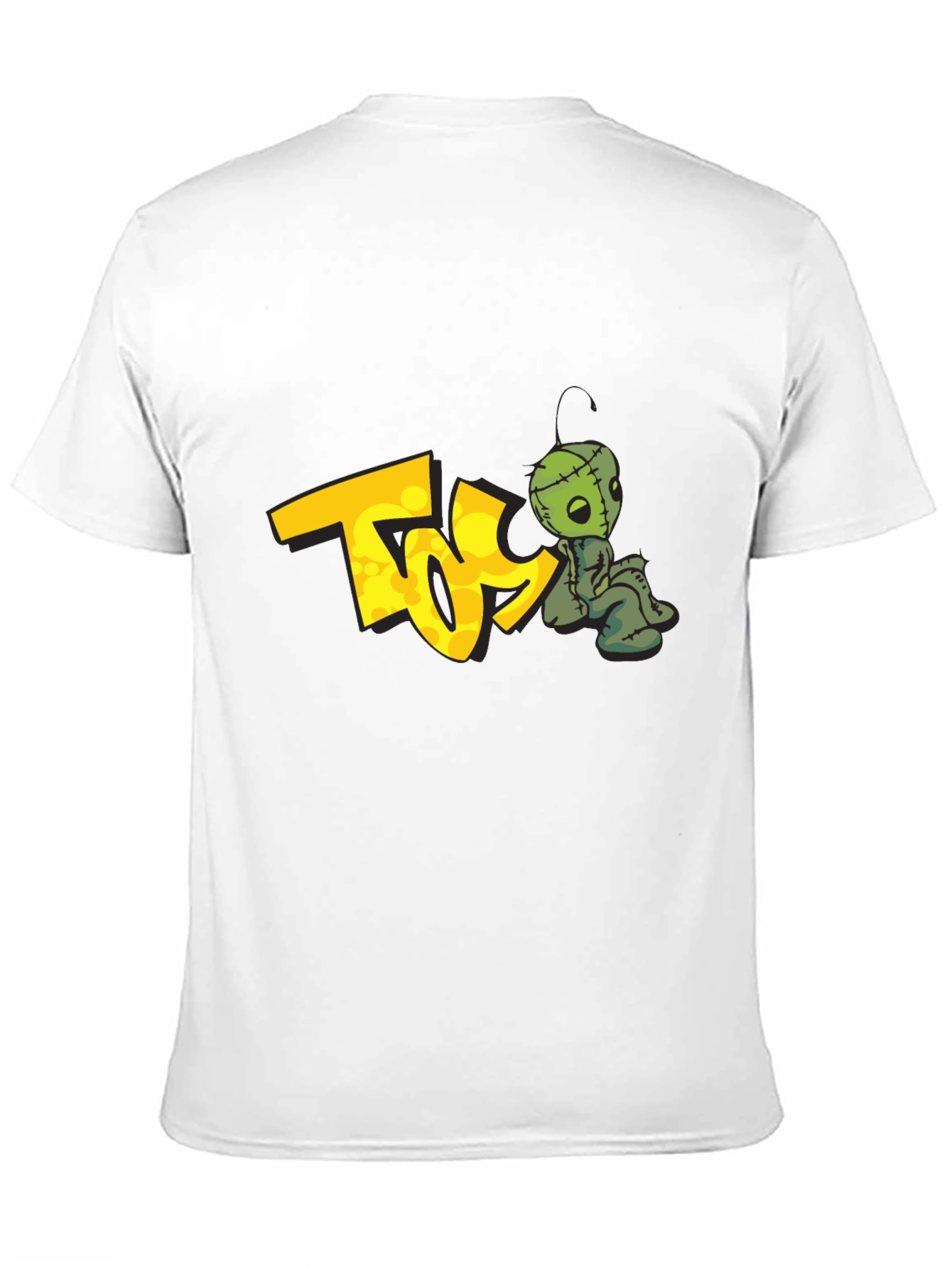 Unique Graphic Tee - Creepy Doll Design