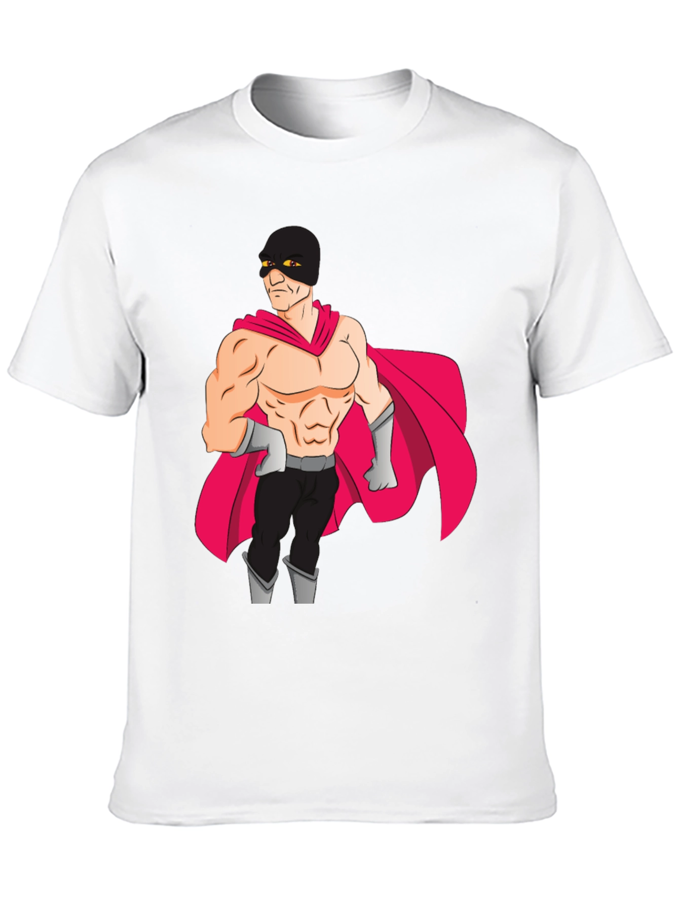 Superhero Graphic Black T-Shirt