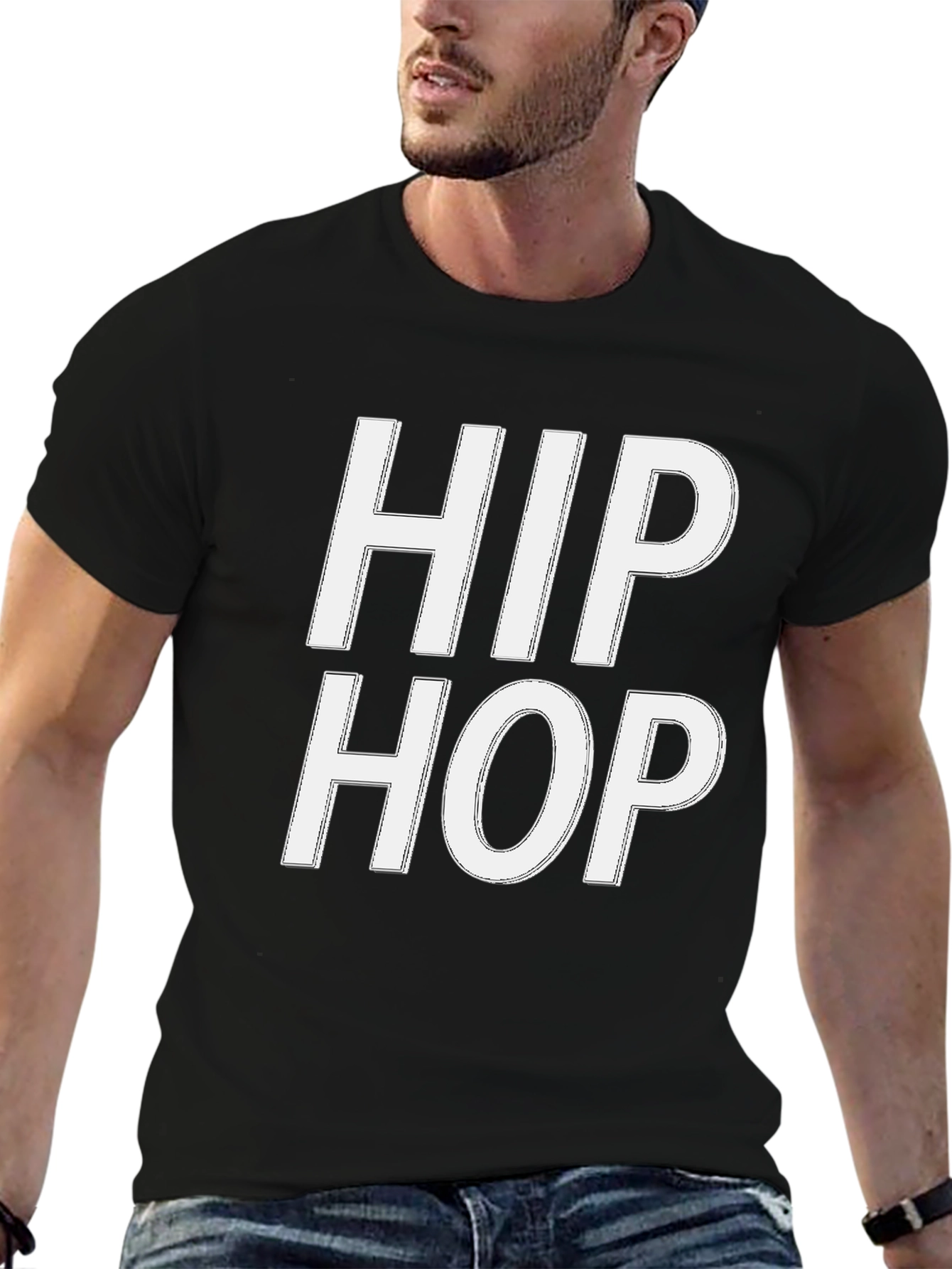 Hip Hop Black T-Shirt - Stylish Urban Apparel