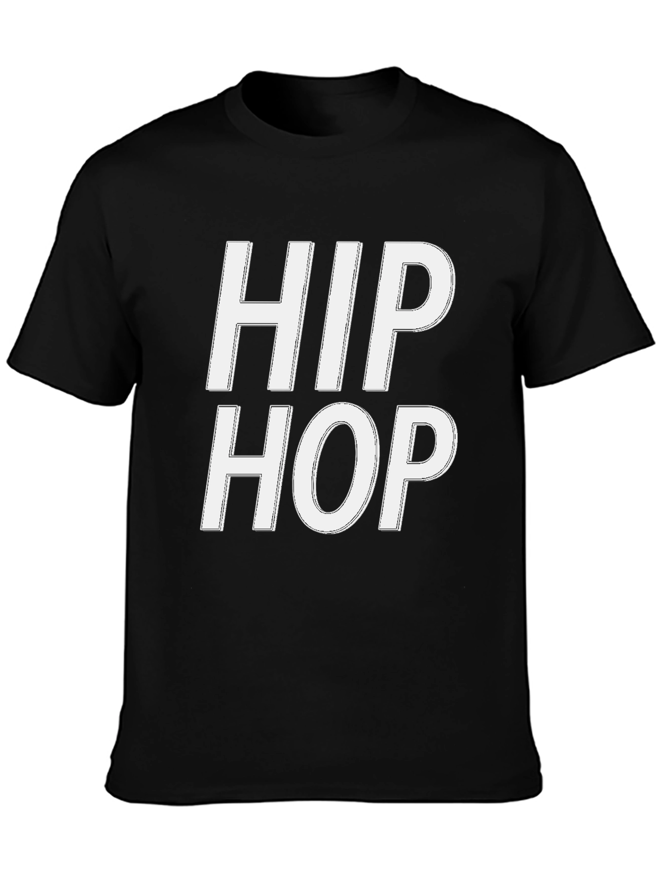 Hip Hop Black T-Shirt - Stylish Urban Apparel