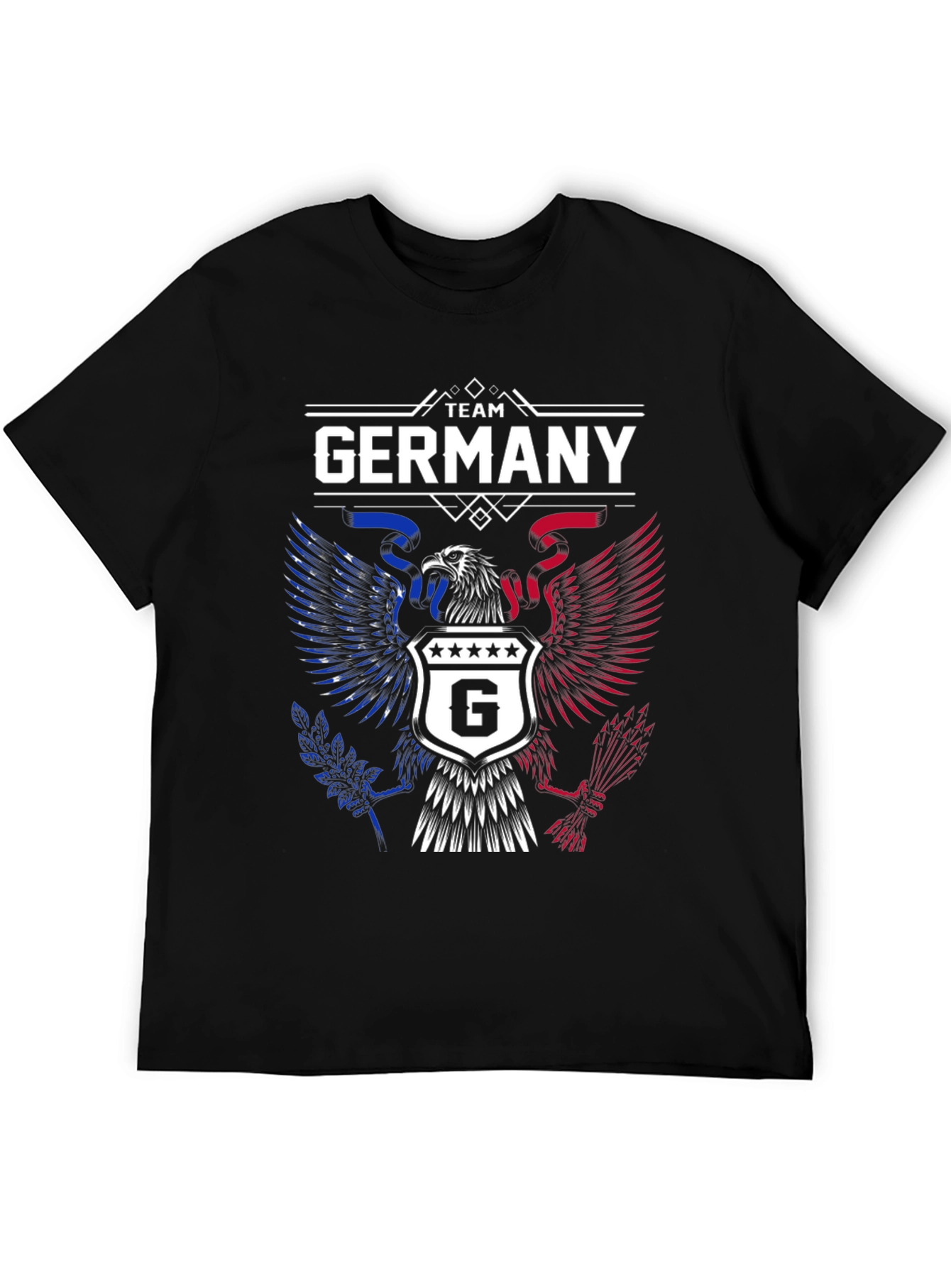 Team Germany Graphic T-Shirt - Patriotic Eagle Design