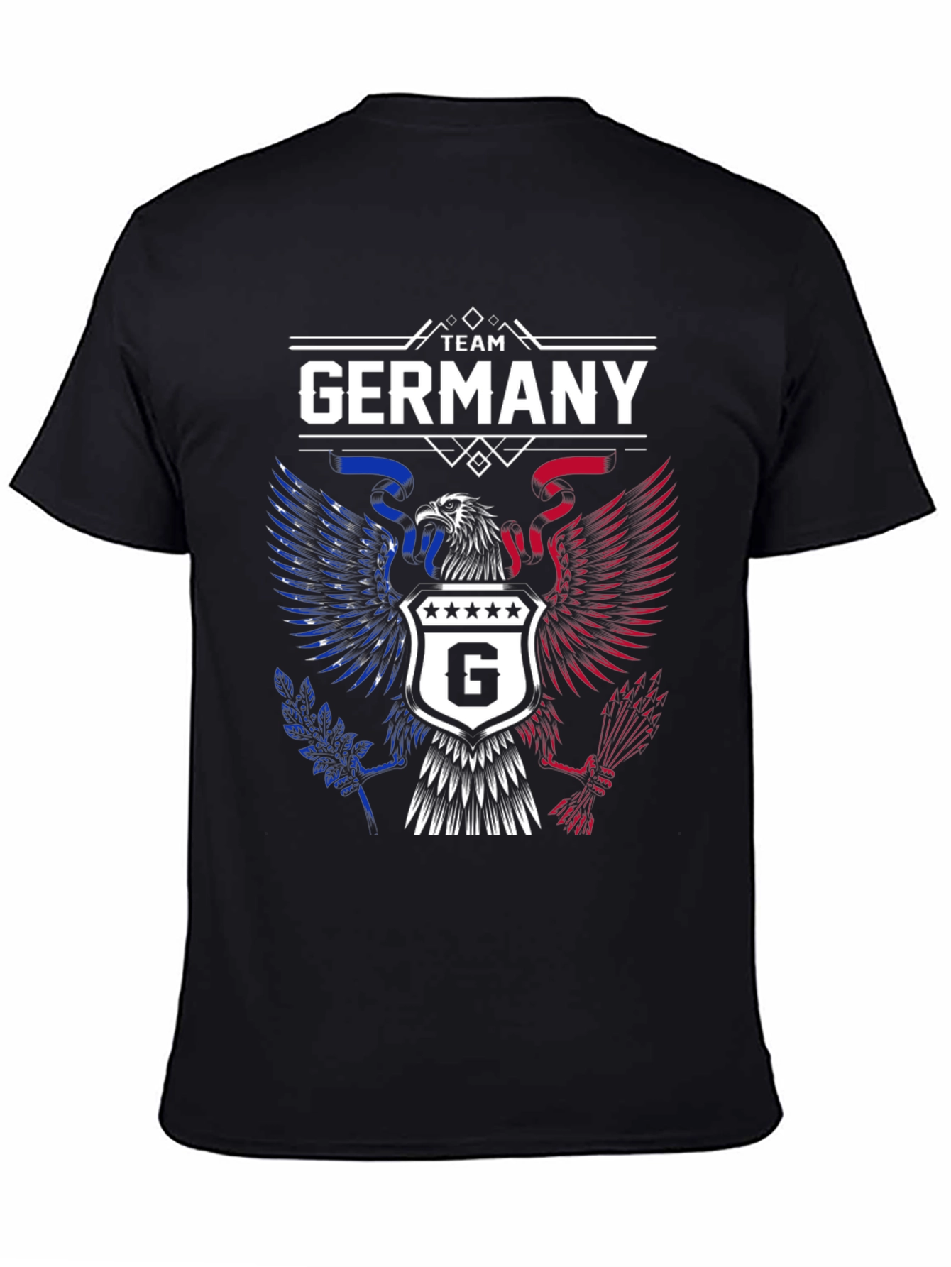 Team Germany Graphic T-Shirt - Patriotic Eagle Design