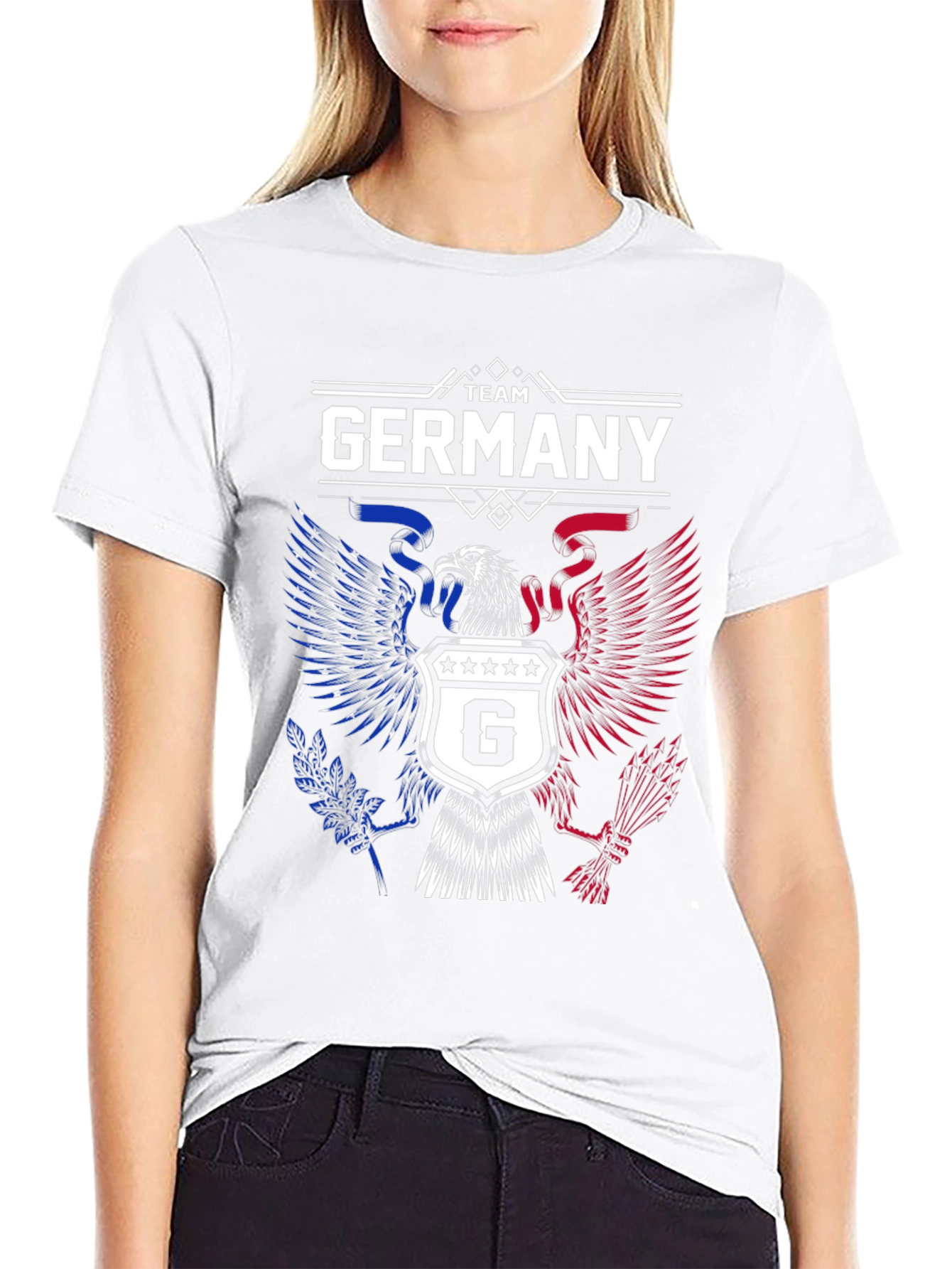 Team Germany Graphic T-Shirt - Patriotic Eagle Design