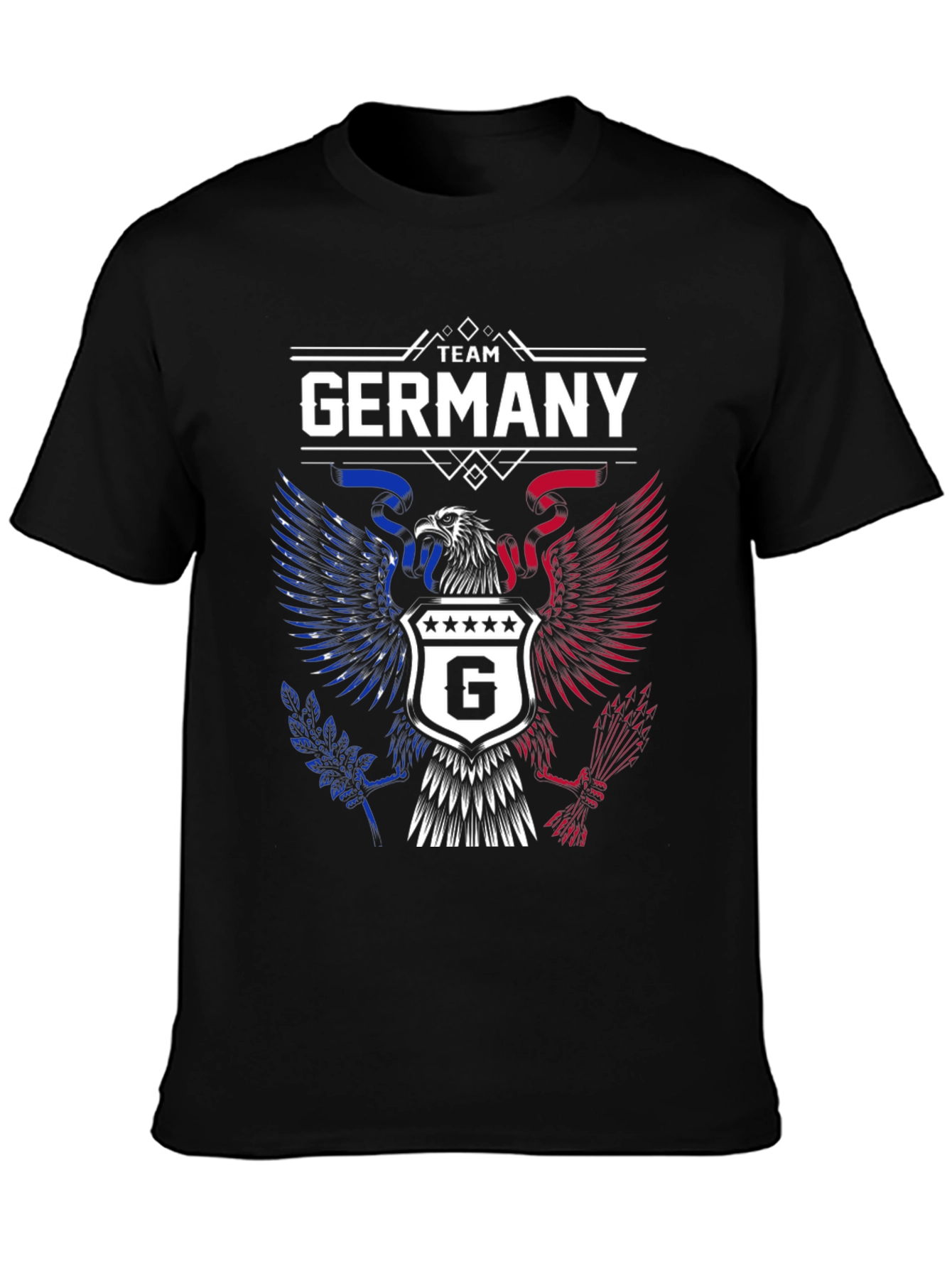 Team Germany Graphic T-Shirt - Patriotic Eagle Design
