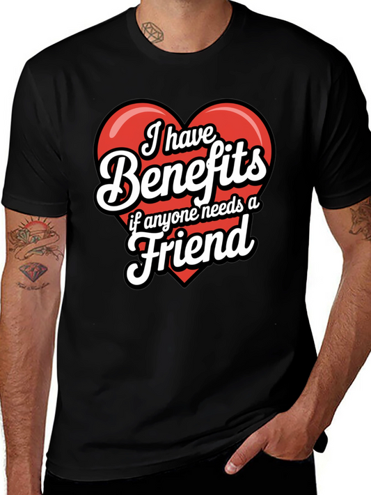 Funny Benefits Graphic T-Shirt