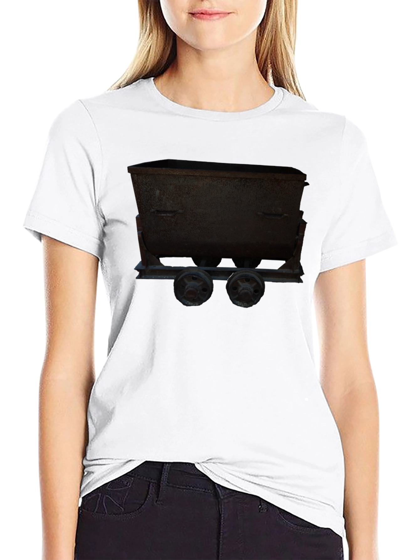 Mining Cart Graphic Tee - Dark