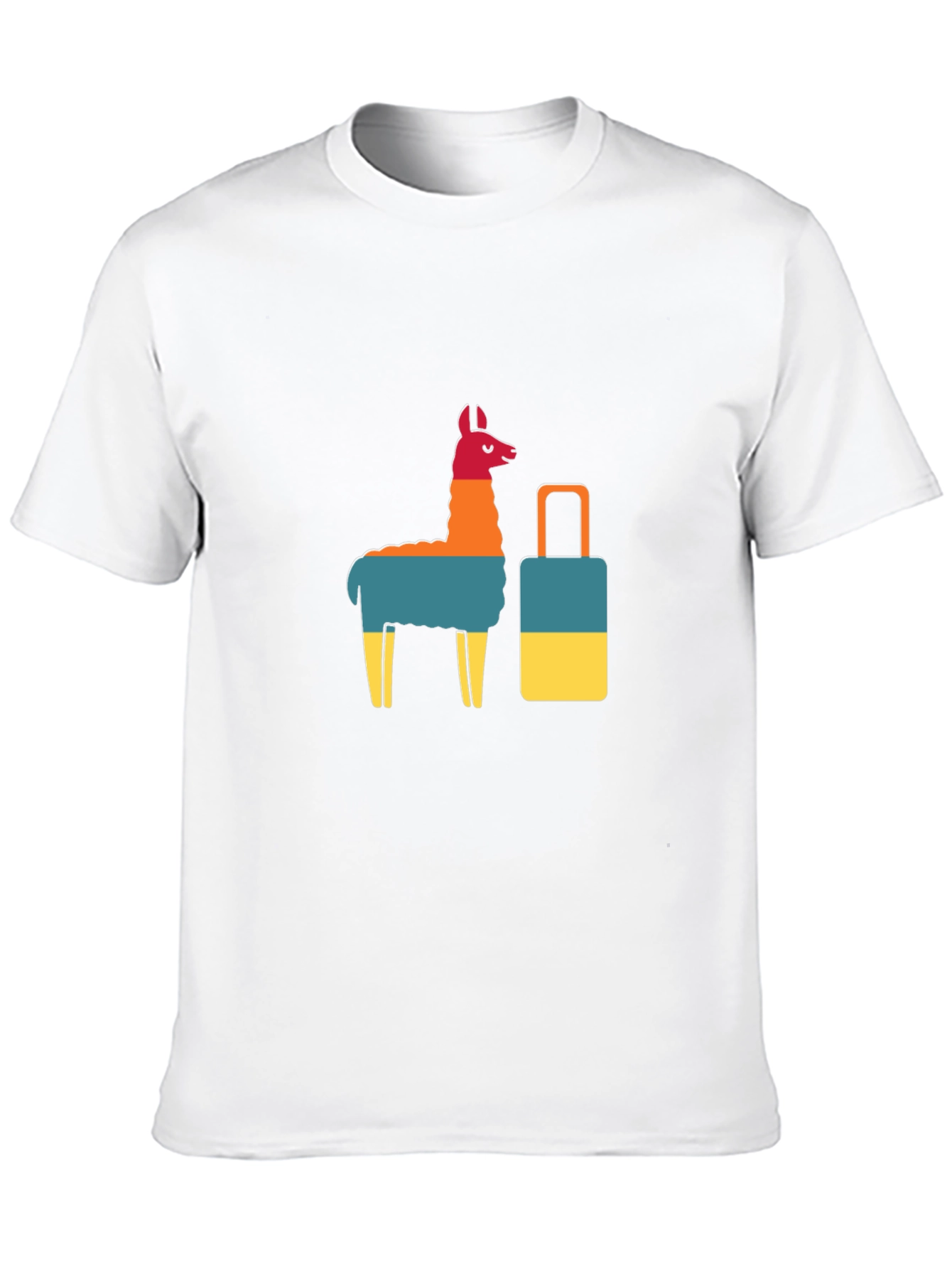 Llama & Suitcase Graphic Tee - Travel Ready!