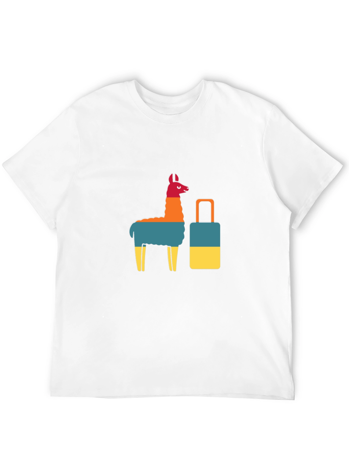 Llama & Suitcase Graphic Tee - Travel Ready!